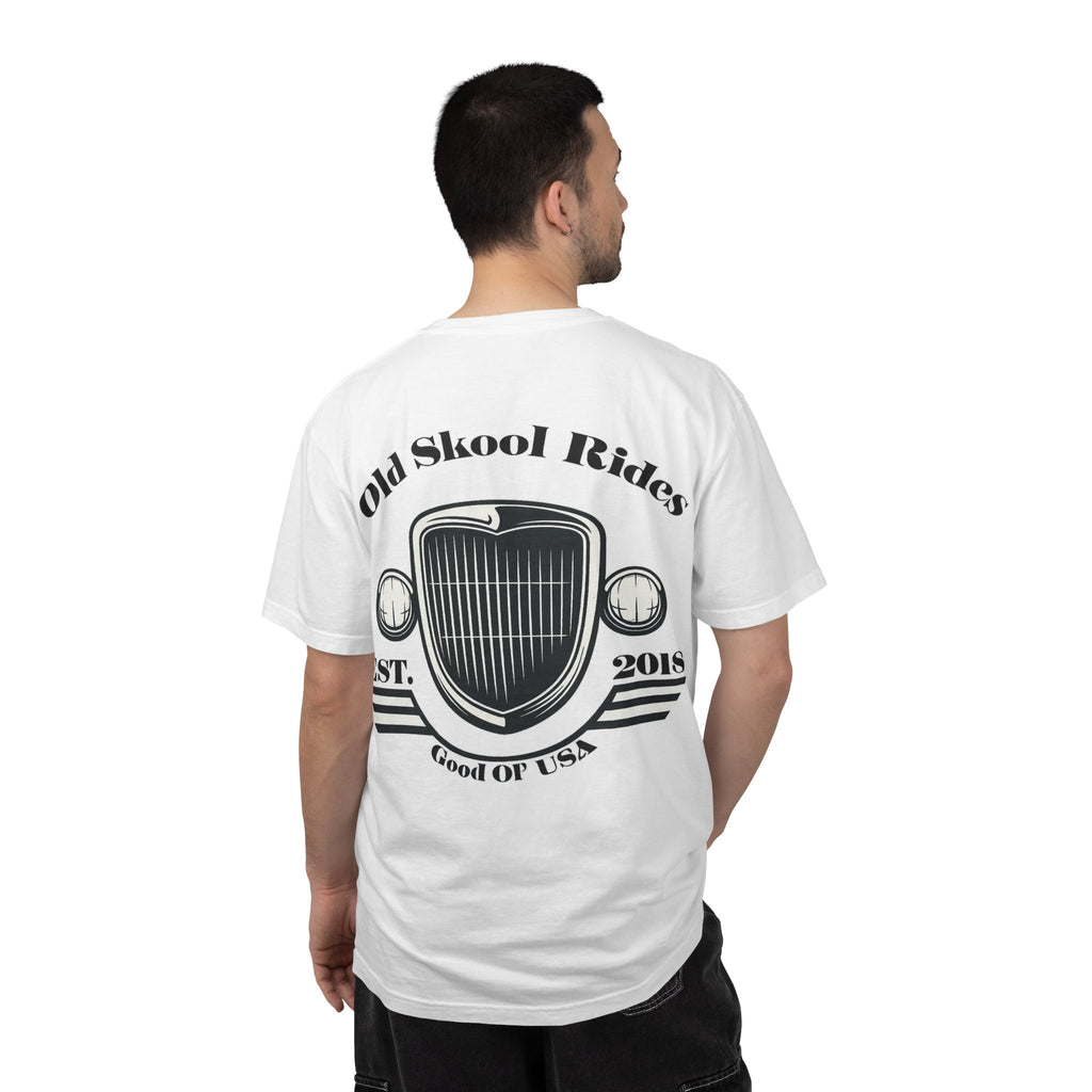 Back Logo T-Shirt — "Old Skool Rides" Vintage Auto Graphic