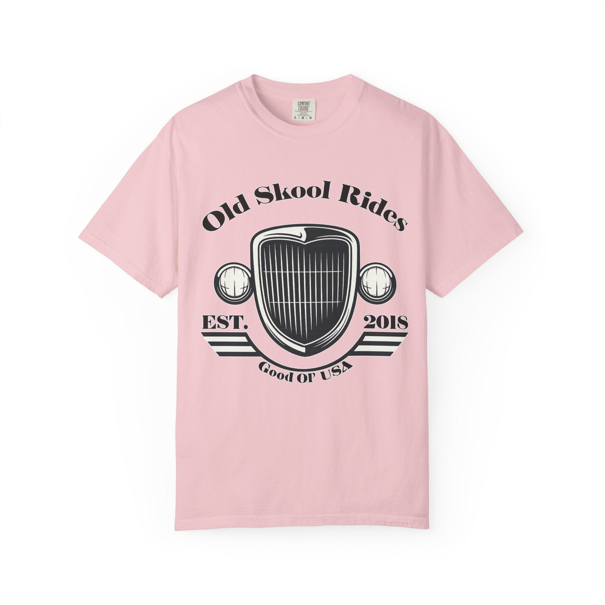 Base Old Skool Rides T-Shirt — Vintage Car Grill Graphic Tee (Est. 2018)
