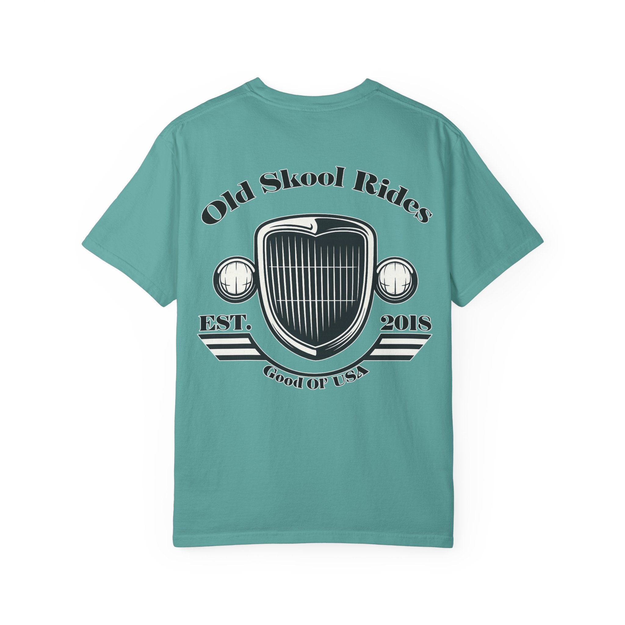 Back Logo T-Shirt — "Old Skool Rides" Vintage Auto Graphic