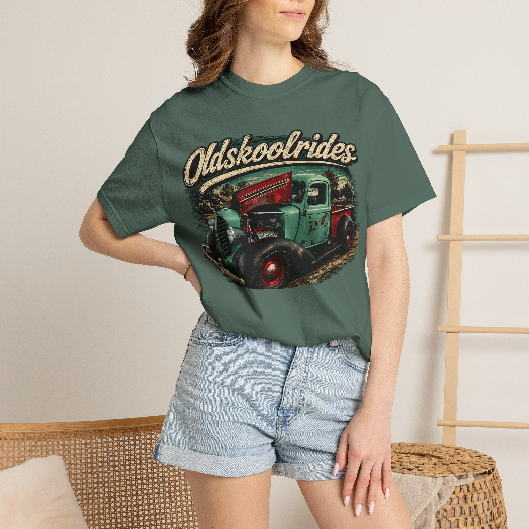 Old Skool Rides T-Shirt — Vintage Classic Truck Graphic Tee