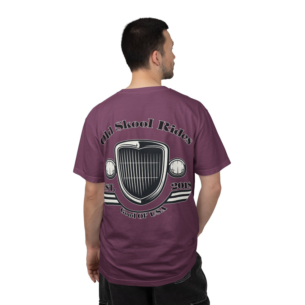 Back Logo T-Shirt — "Old Skool Rides" Vintage Auto Graphic