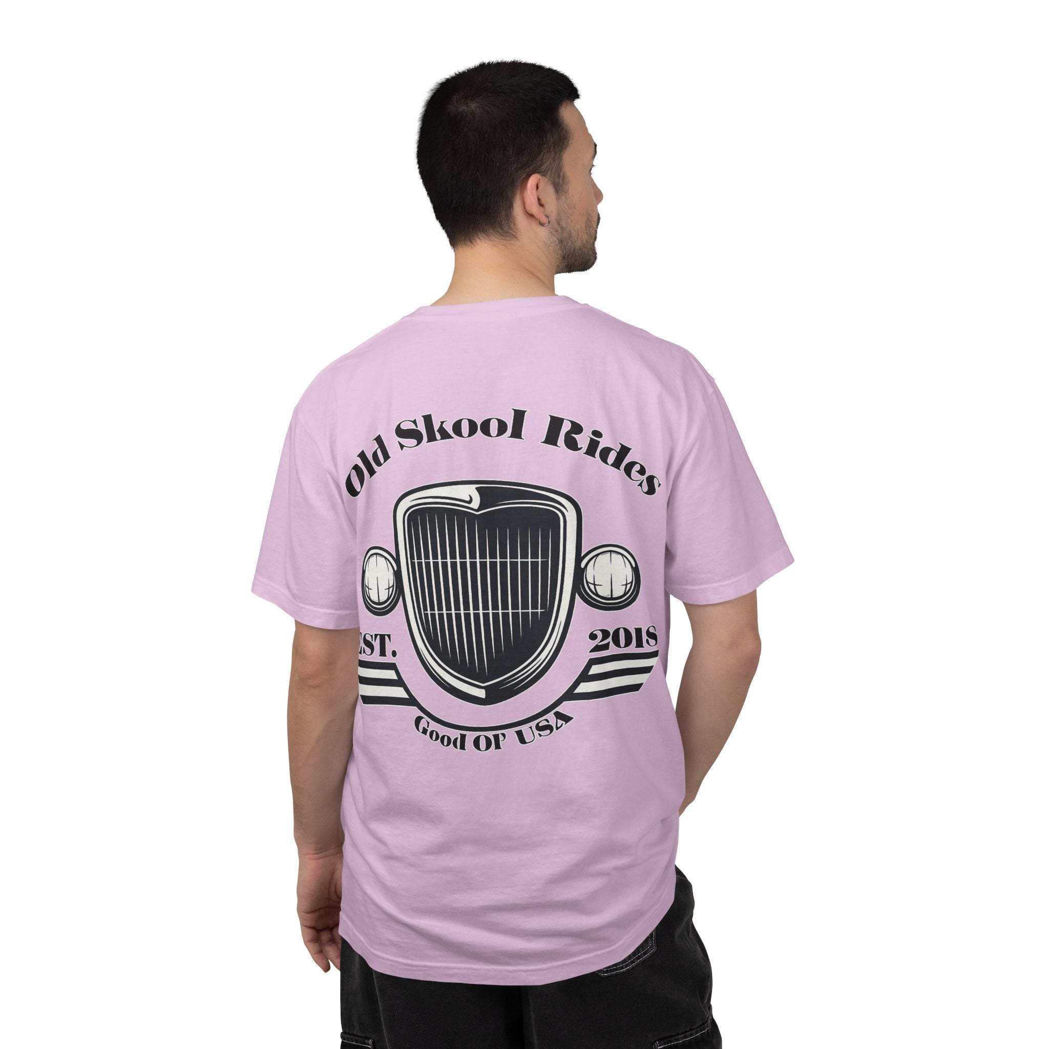 Back Logo T-Shirt — "Old Skool Rides" Vintage Auto Graphic