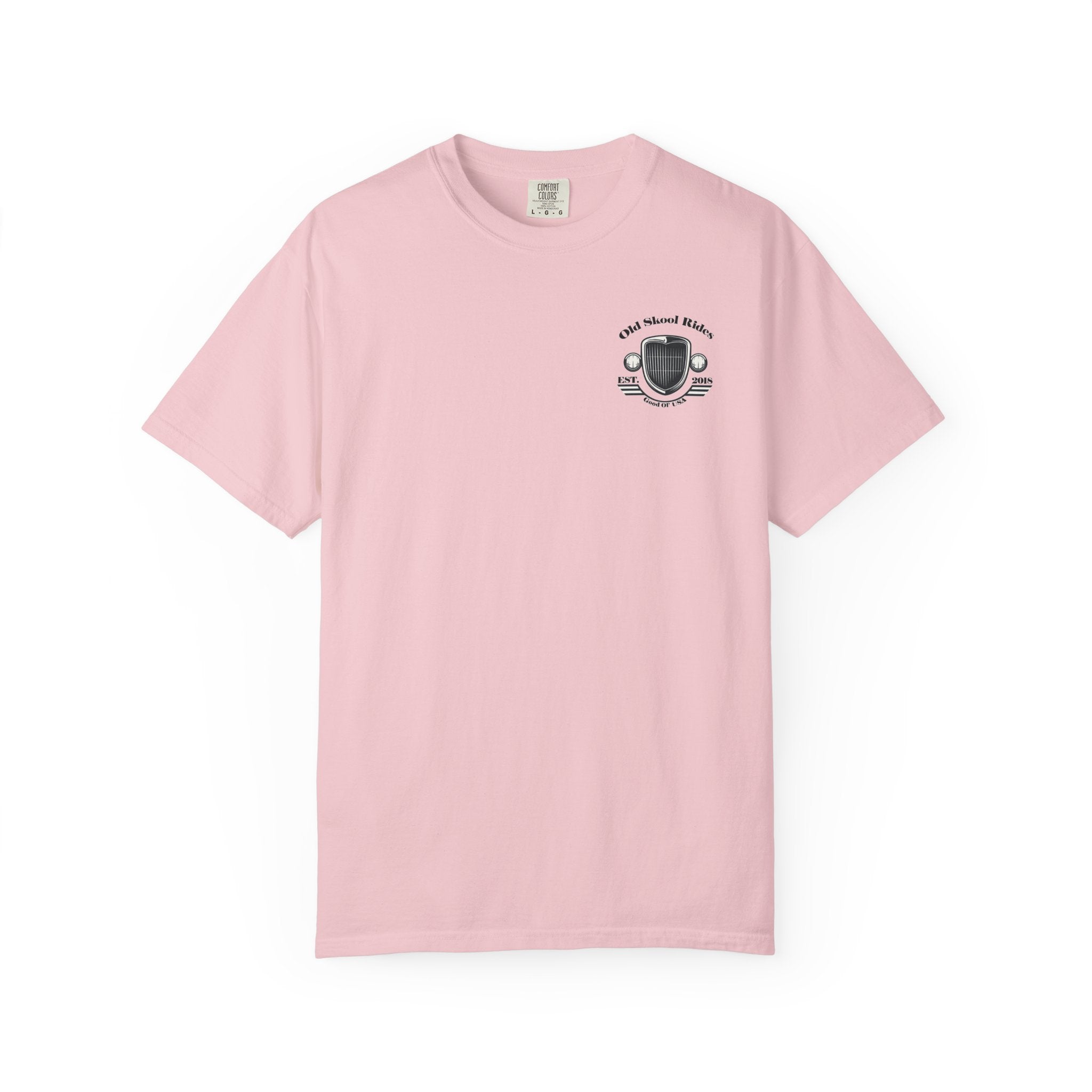 Old Skool Rides T-Shirt — Vintage Pickup Truck Graphic ("Old Skool Rides: Built Tough, Driven Hard")