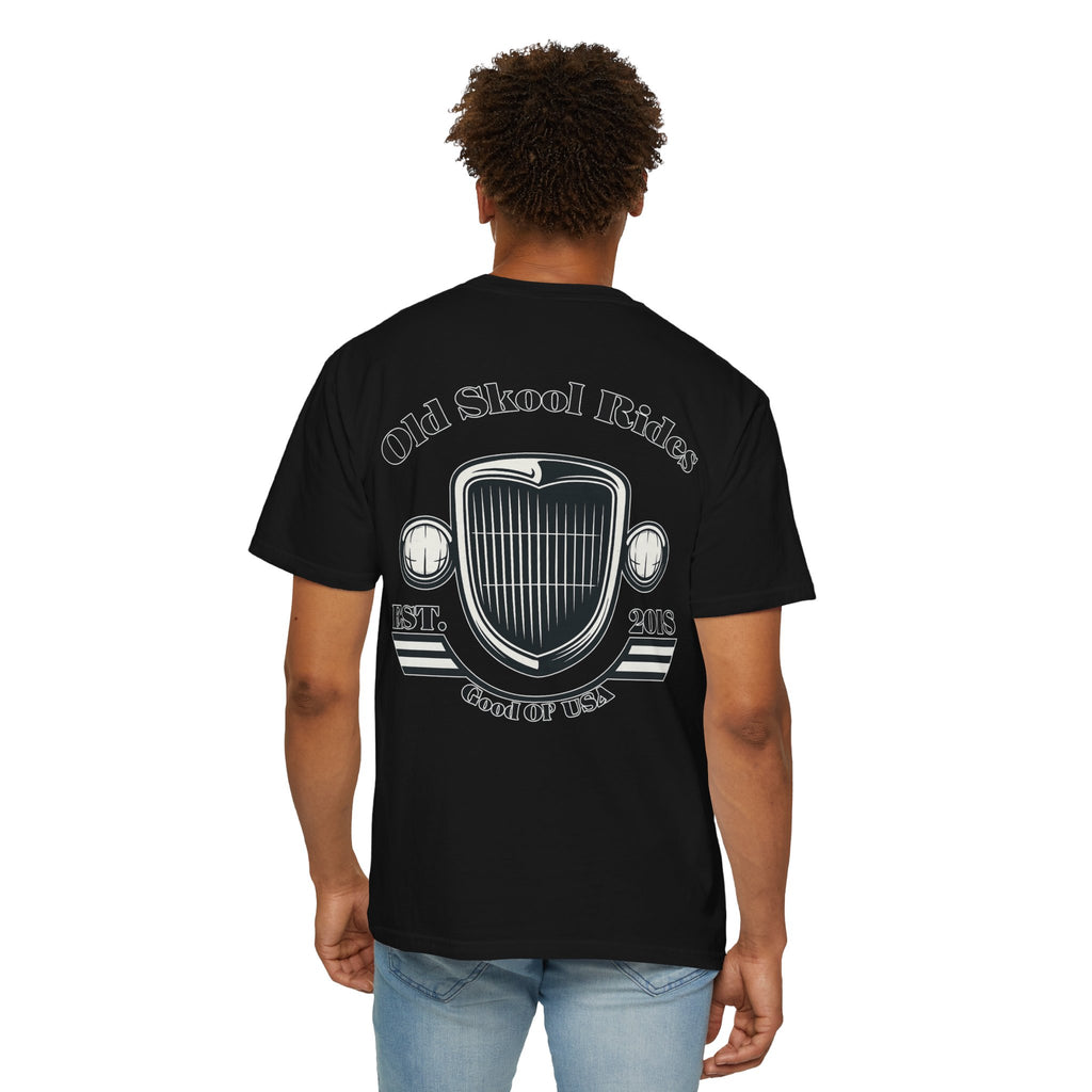 Back Logo T-Shirt — "Old Skool Rides" Vintage Auto Graphic