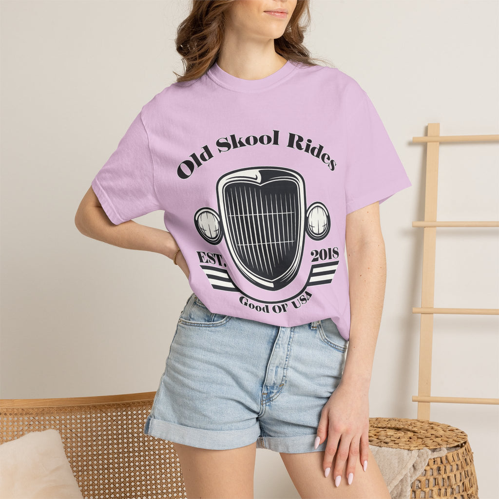 Base Old Skool Rides T-Shirt — Vintage Car Grill Graphic Tee (Est. 2018)