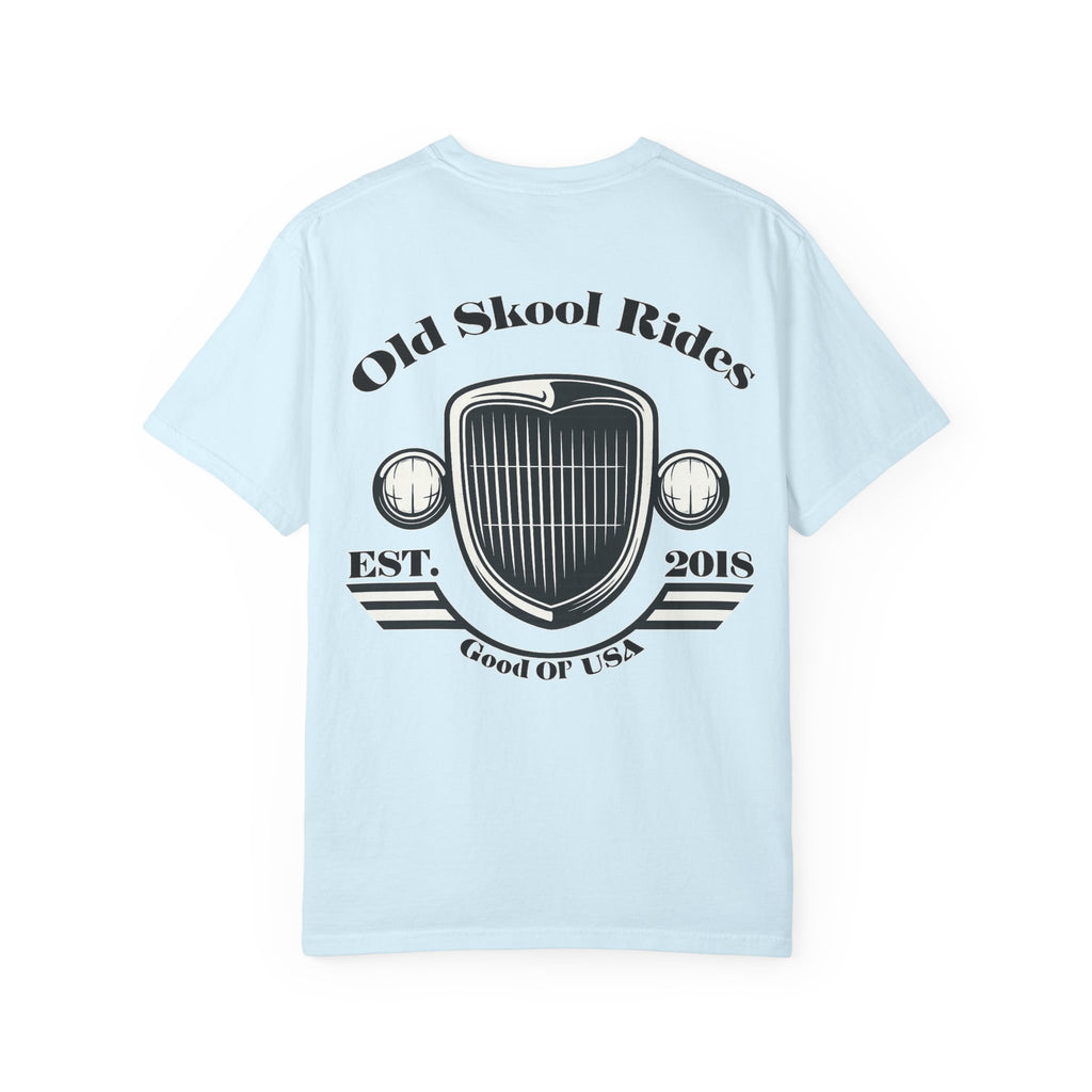 Back Logo T-Shirt — "Old Skool Rides" Vintage Auto Graphic