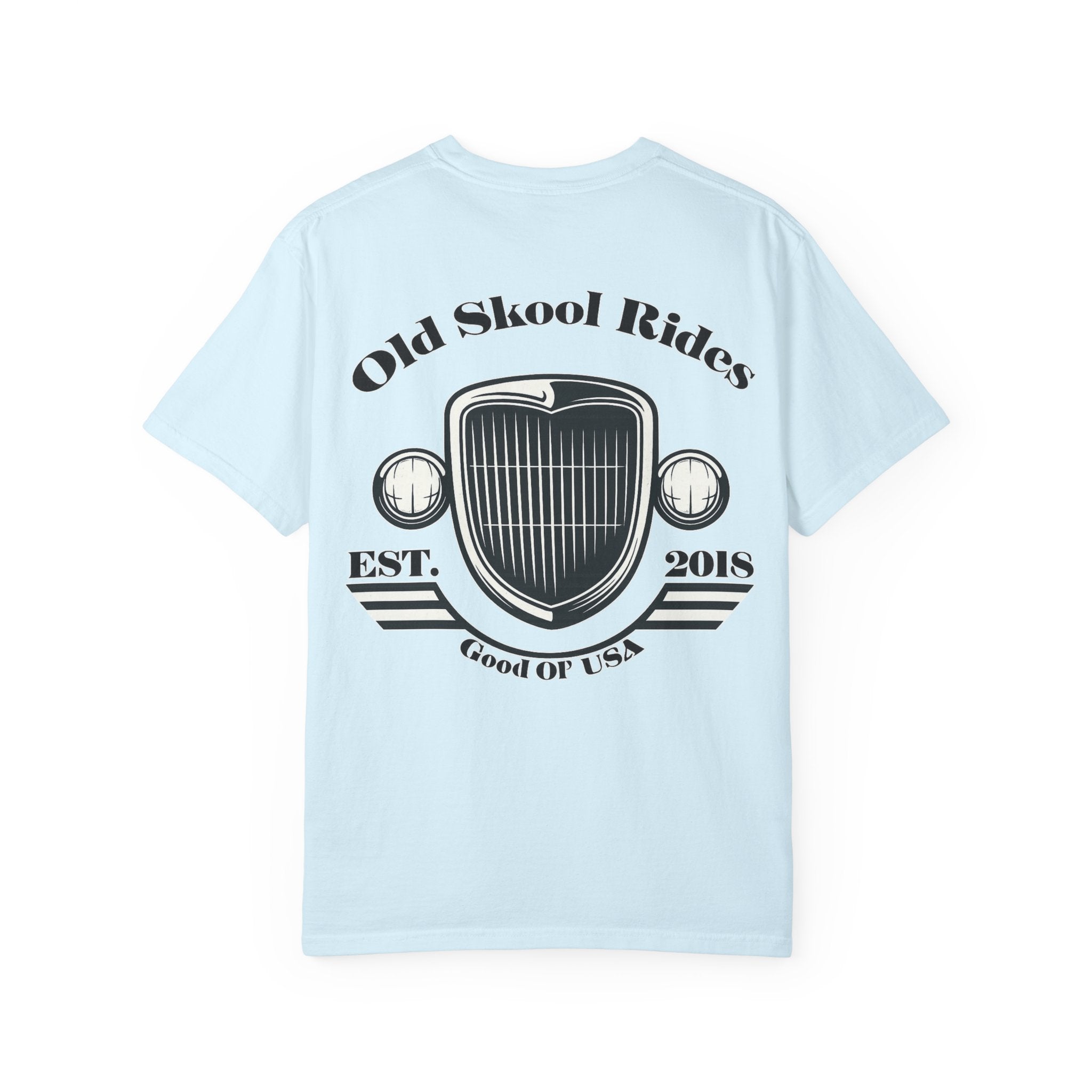 Back Logo T-Shirt — "Old Skool Rides" Vintage Auto Graphic