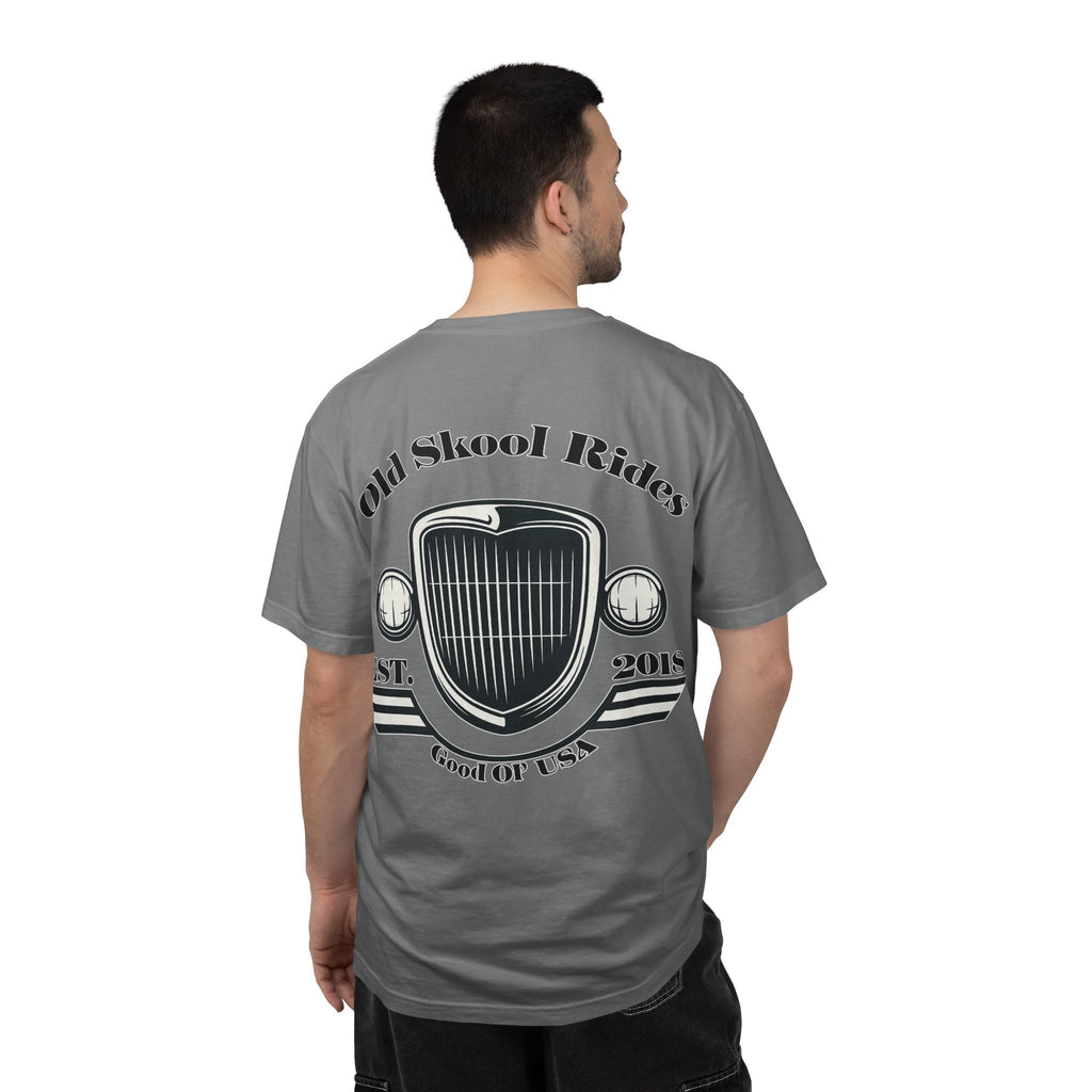 Back Logo T-Shirt — "Old Skool Rides" Vintage Auto Graphic