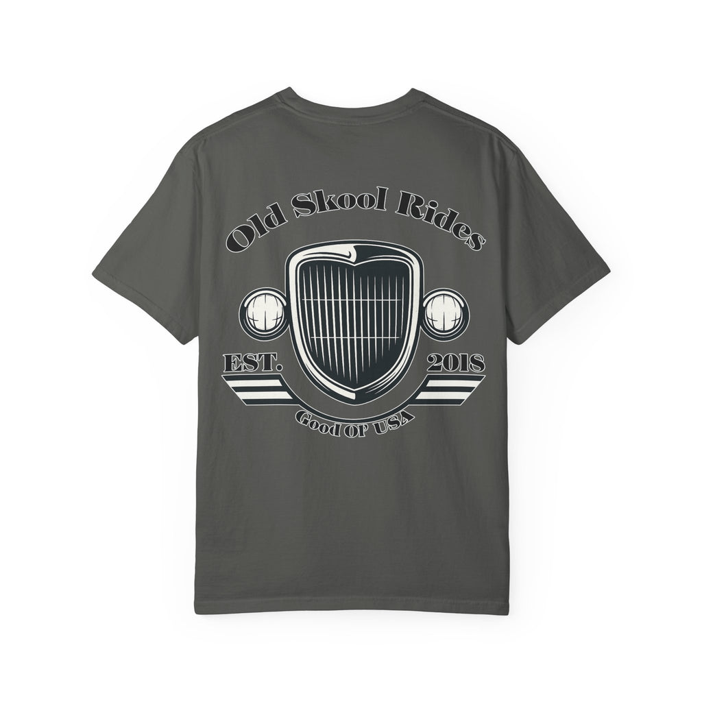 Back Logo T-Shirt — "Old Skool Rides" Vintage Auto Graphic
