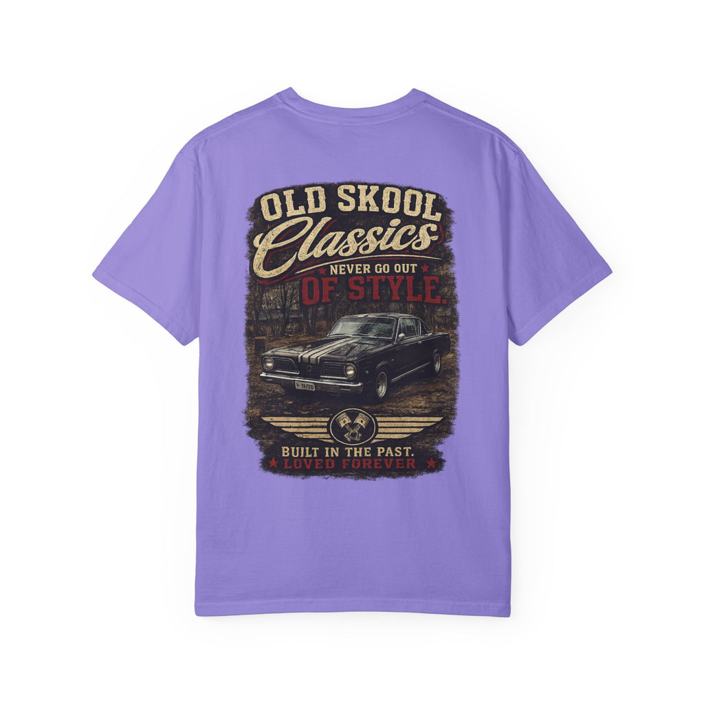 Old Skool Classics Never Die T-Shirt — Vintage Muscle Car Graphic Tee