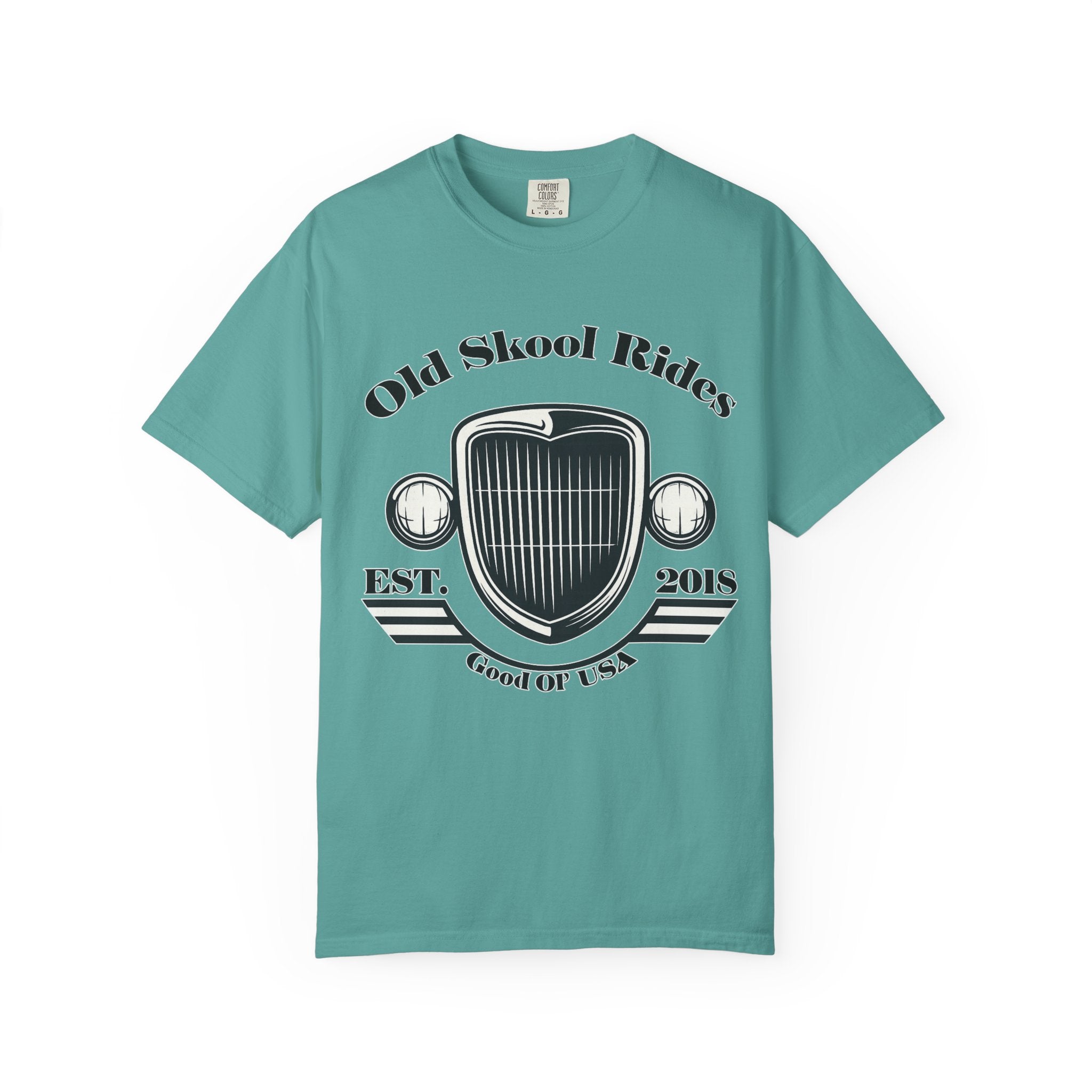 Base Old Skool Rides T-Shirt — Vintage Car Grill Graphic Tee (Est. 2018)