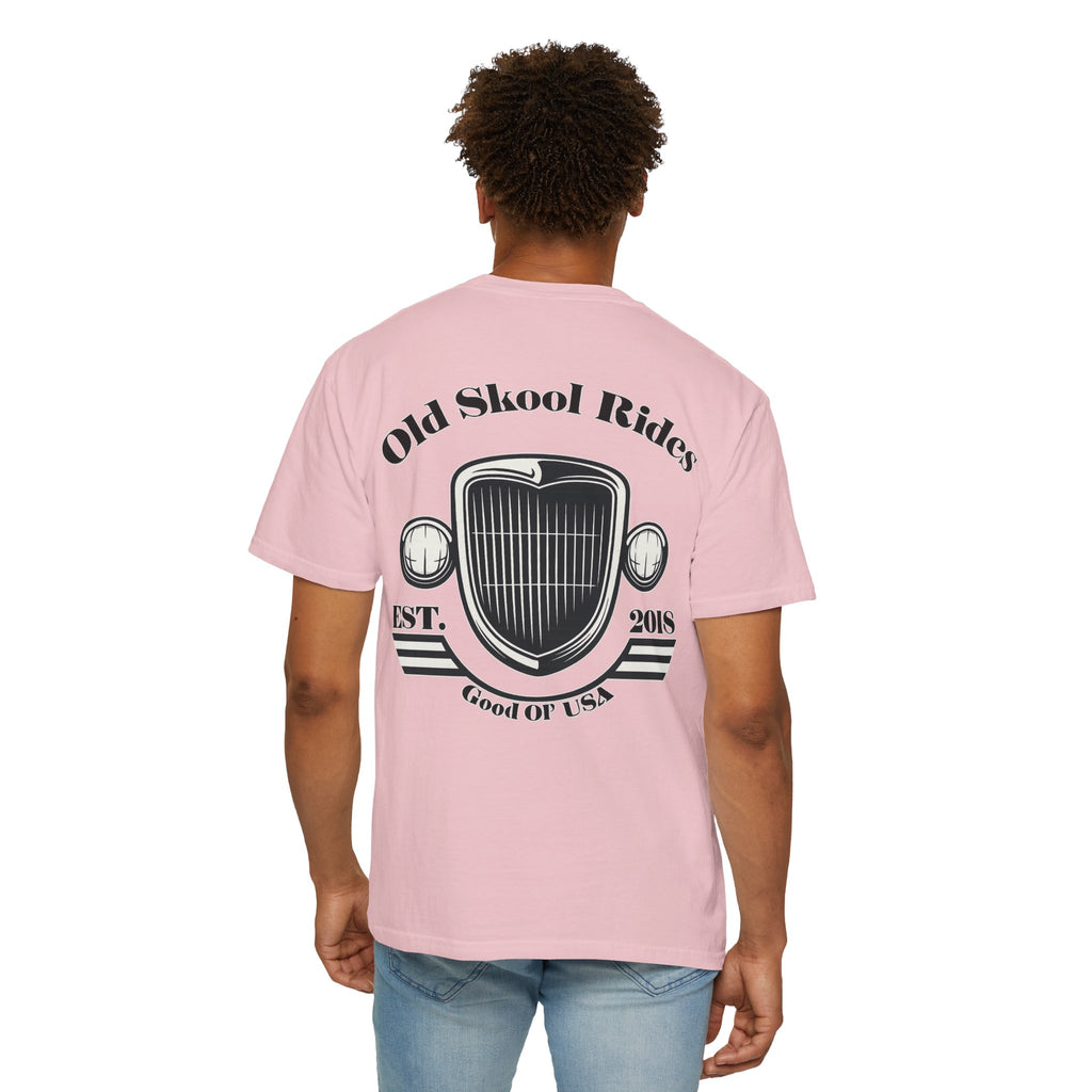 Back Logo T-Shirt — "Old Skool Rides" Vintage Auto Graphic