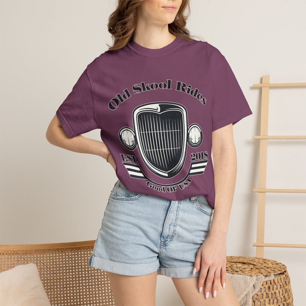 Base Old Skool Rides T-Shirt — Vintage Car Grill Graphic Tee (Est. 2018)