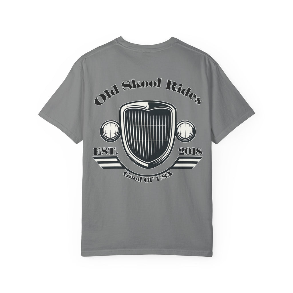 Back Logo T-Shirt — "Old Skool Rides" Vintage Auto Graphic