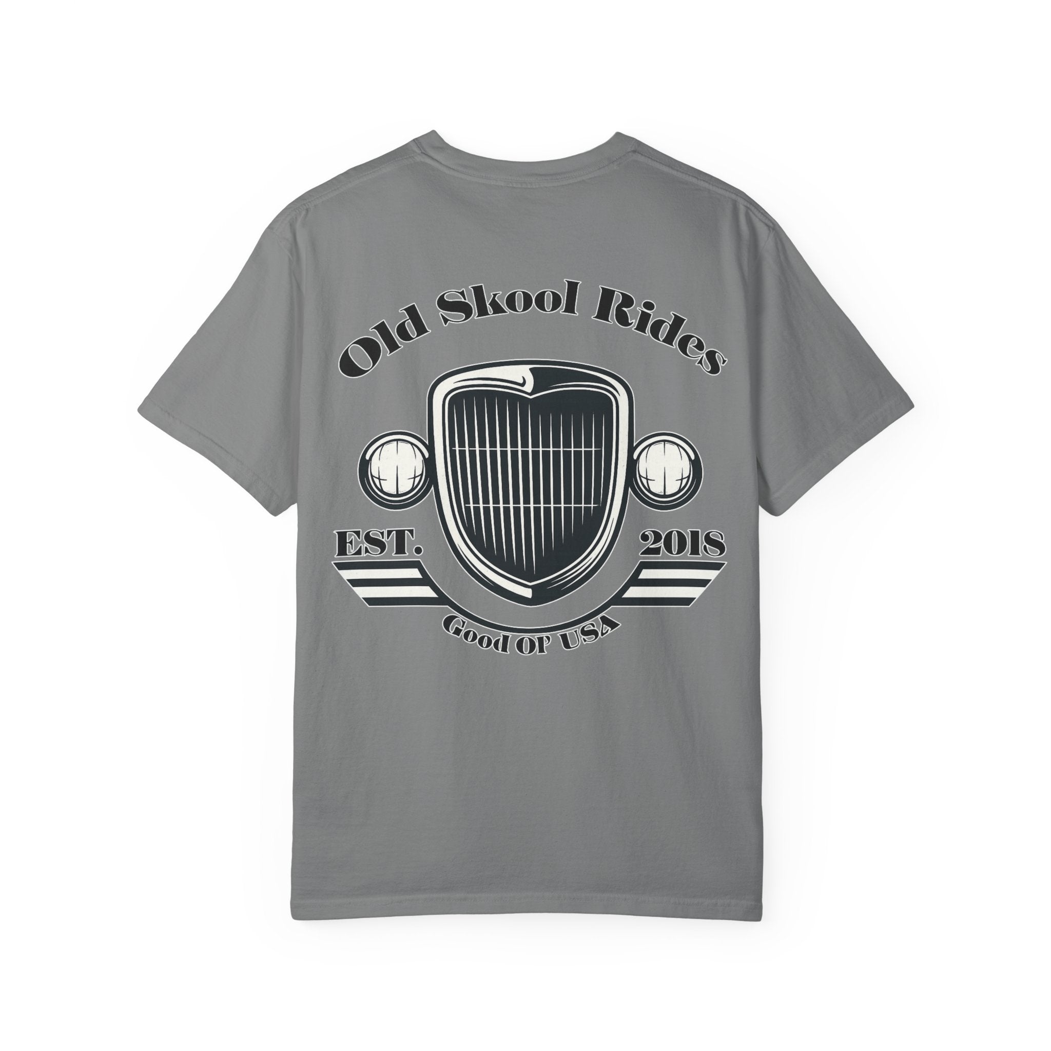 Back Logo T-Shirt — "Old Skool Rides" Vintage Auto Graphic