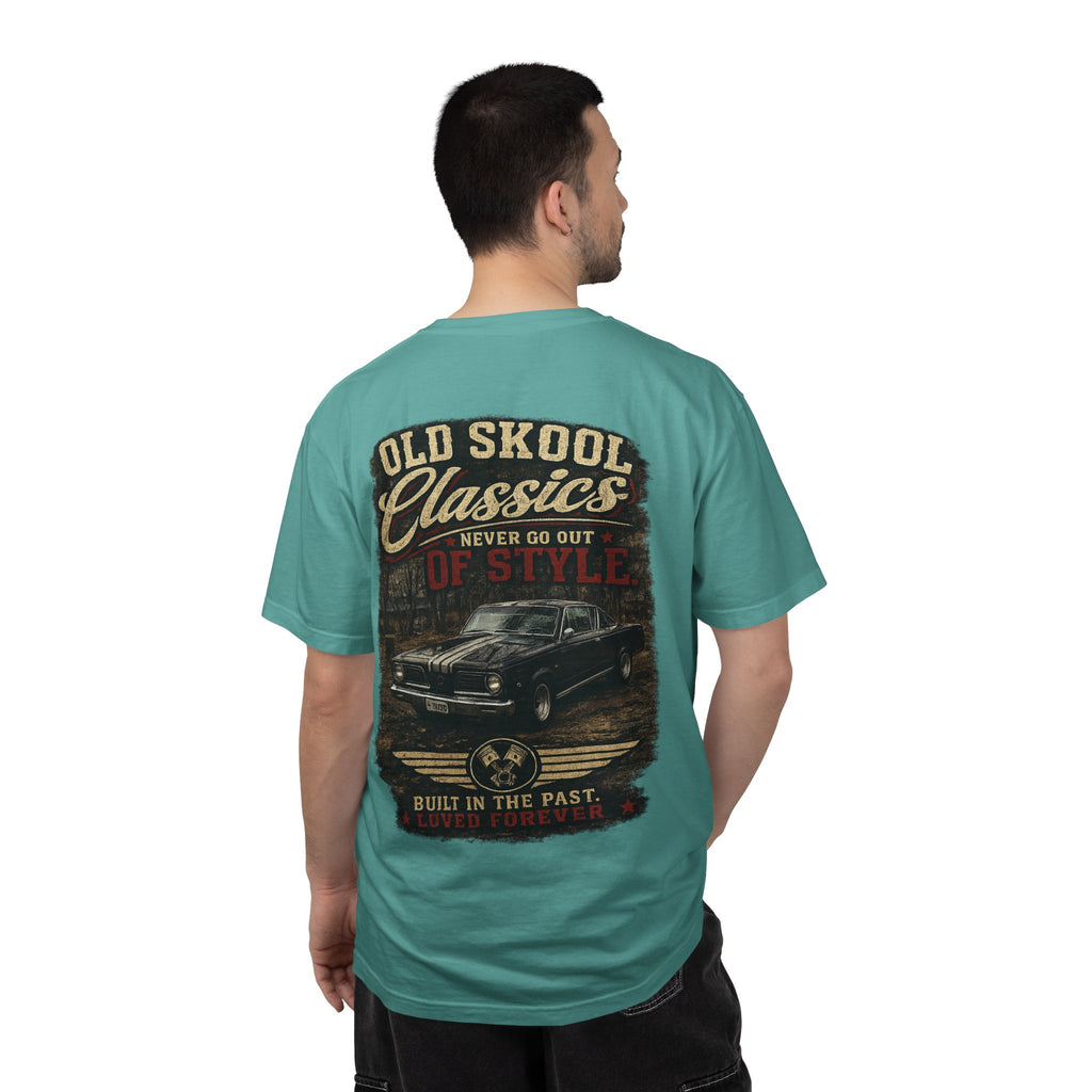 Old Skool Classics Never Die T-Shirt — Vintage Muscle Car Graphic Tee