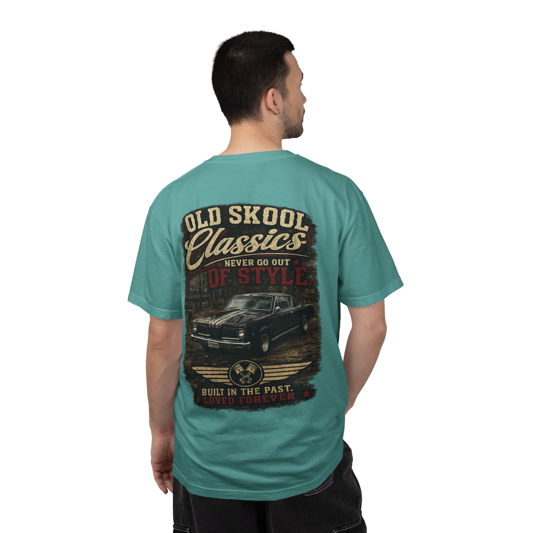 Old Skool Classics Never Die T-Shirt — Vintage Muscle Car Graphic Tee