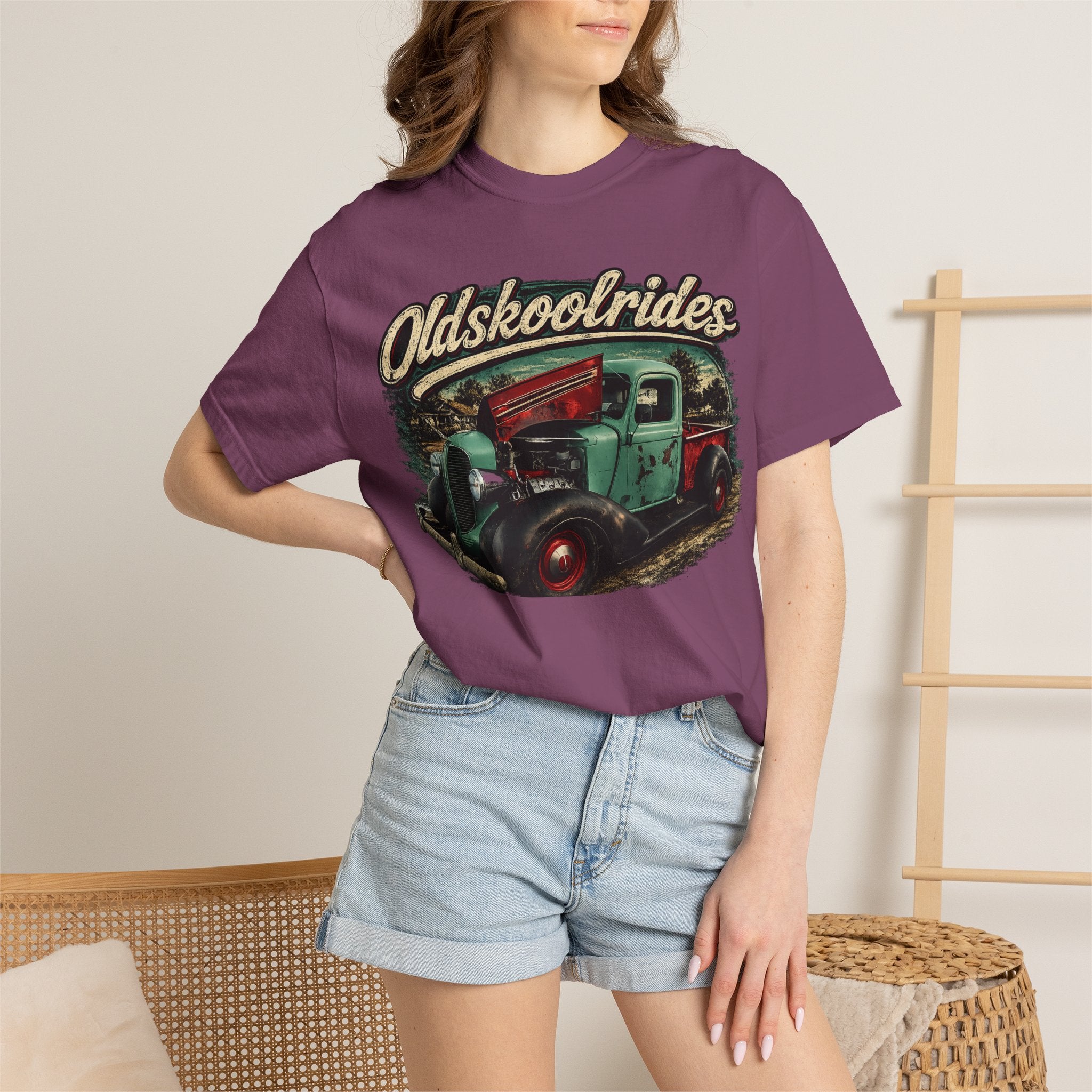 Old Skool Rides T-Shirt — Vintage Classic Truck Graphic Tee