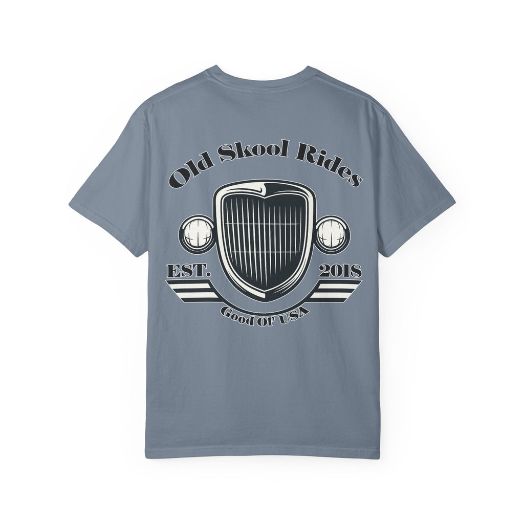 Back Logo T-Shirt — "Old Skool Rides" Vintage Auto Graphic