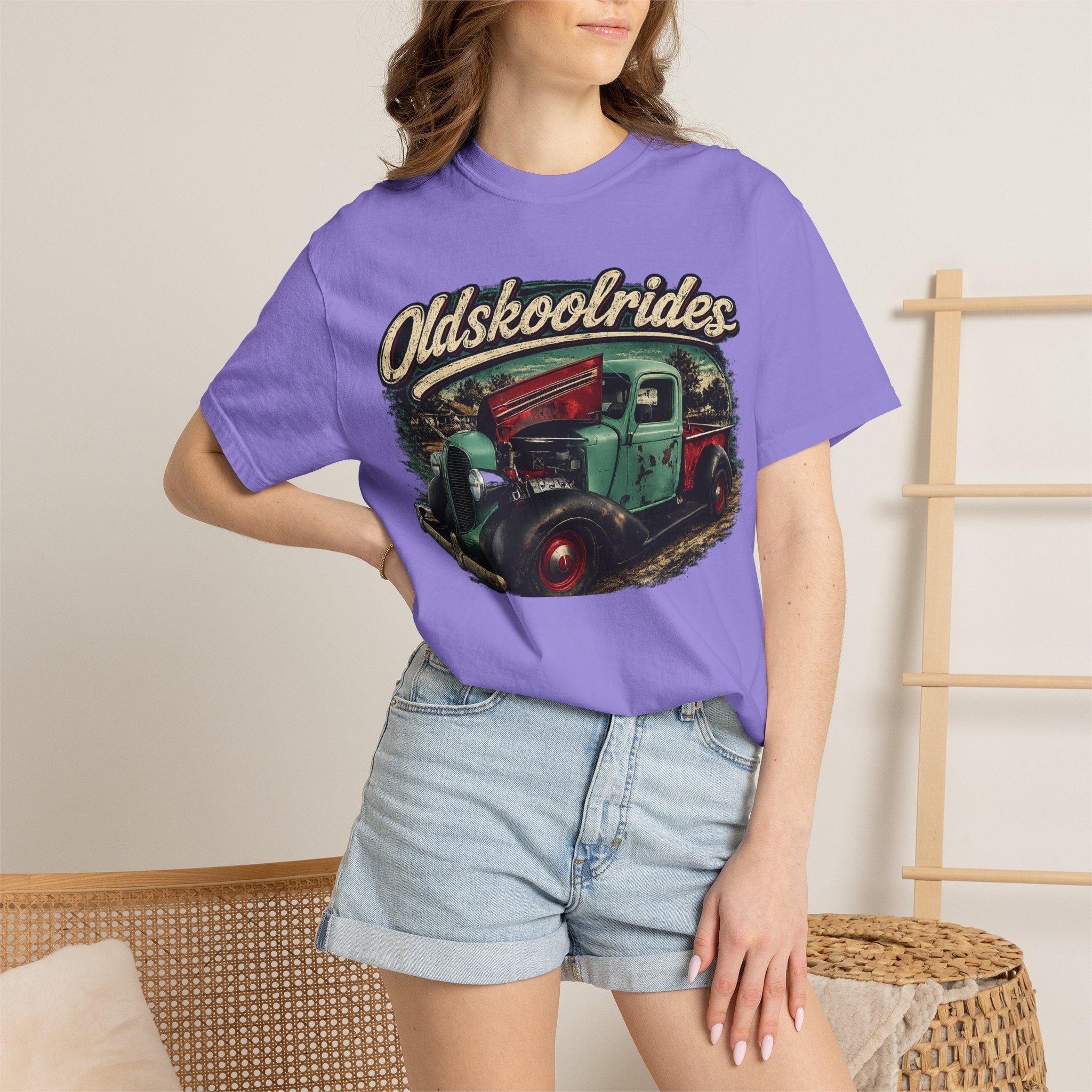 Old Skool Rides T-Shirt — Vintage Classic Truck Graphic Tee
