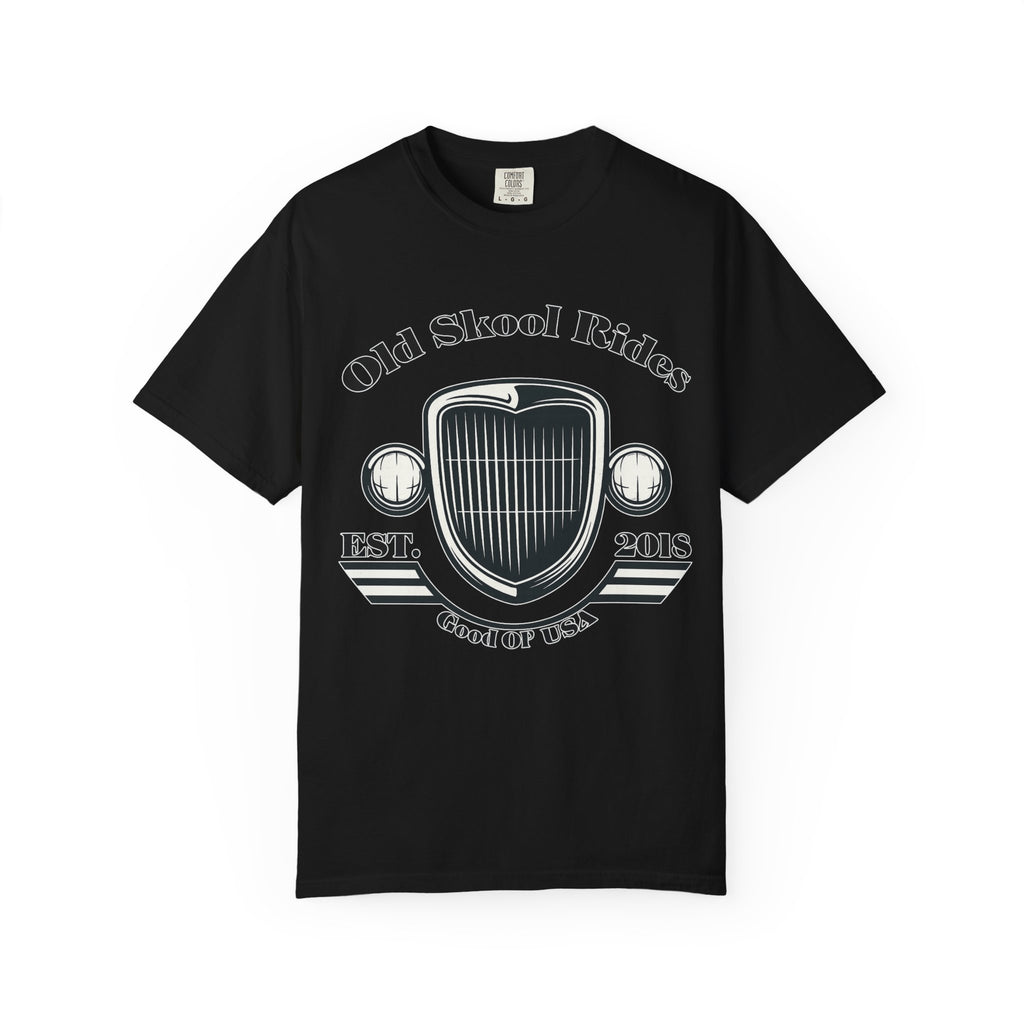 Base Old Skool Rides T-Shirt — Vintage Car Grill Graphic Tee (Est. 2018)