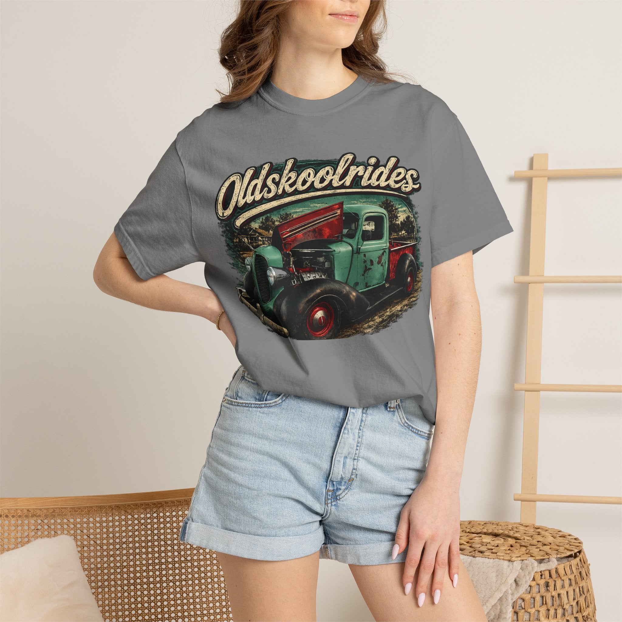 Old Skool Rides T-Shirt — Vintage Classic Truck Graphic Tee