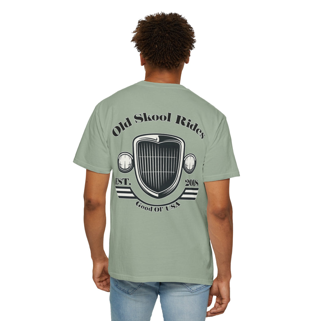 Back Logo T-Shirt — "Old Skool Rides" Vintage Auto Graphic