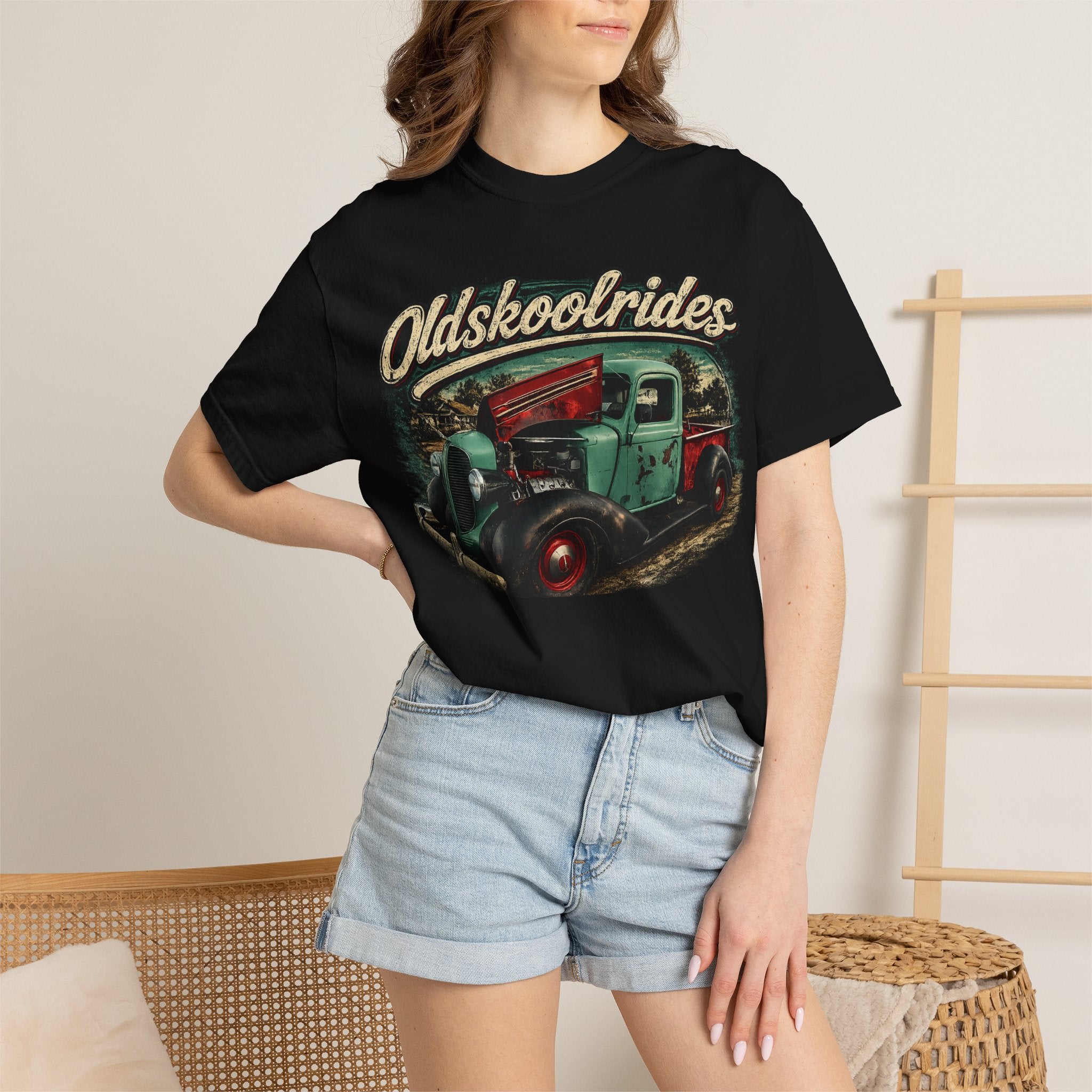 Old Skool Rides T-Shirt — Vintage Classic Truck Graphic Tee