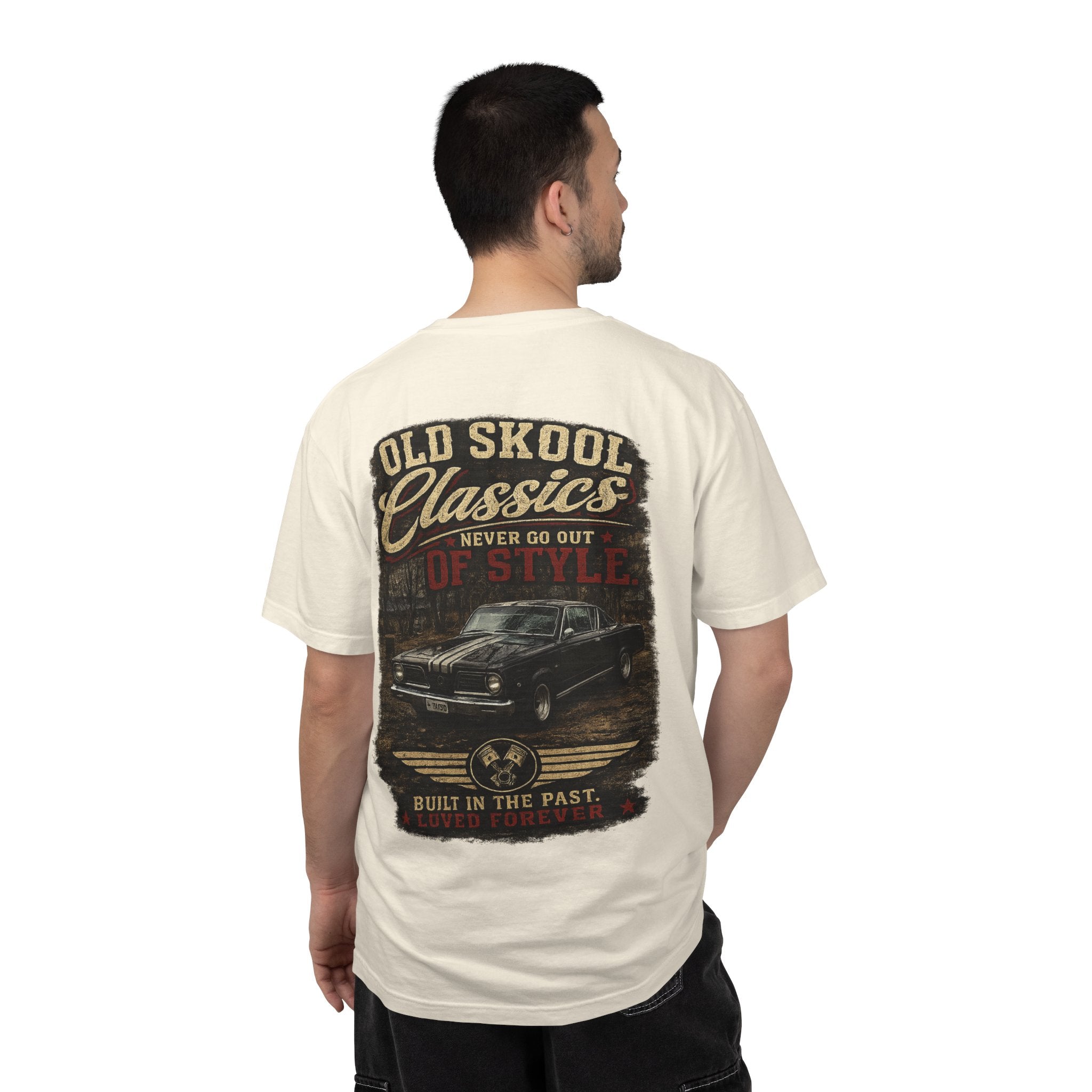 Old Skool Classics Never Die T-Shirt — Vintage Muscle Car Graphic Tee