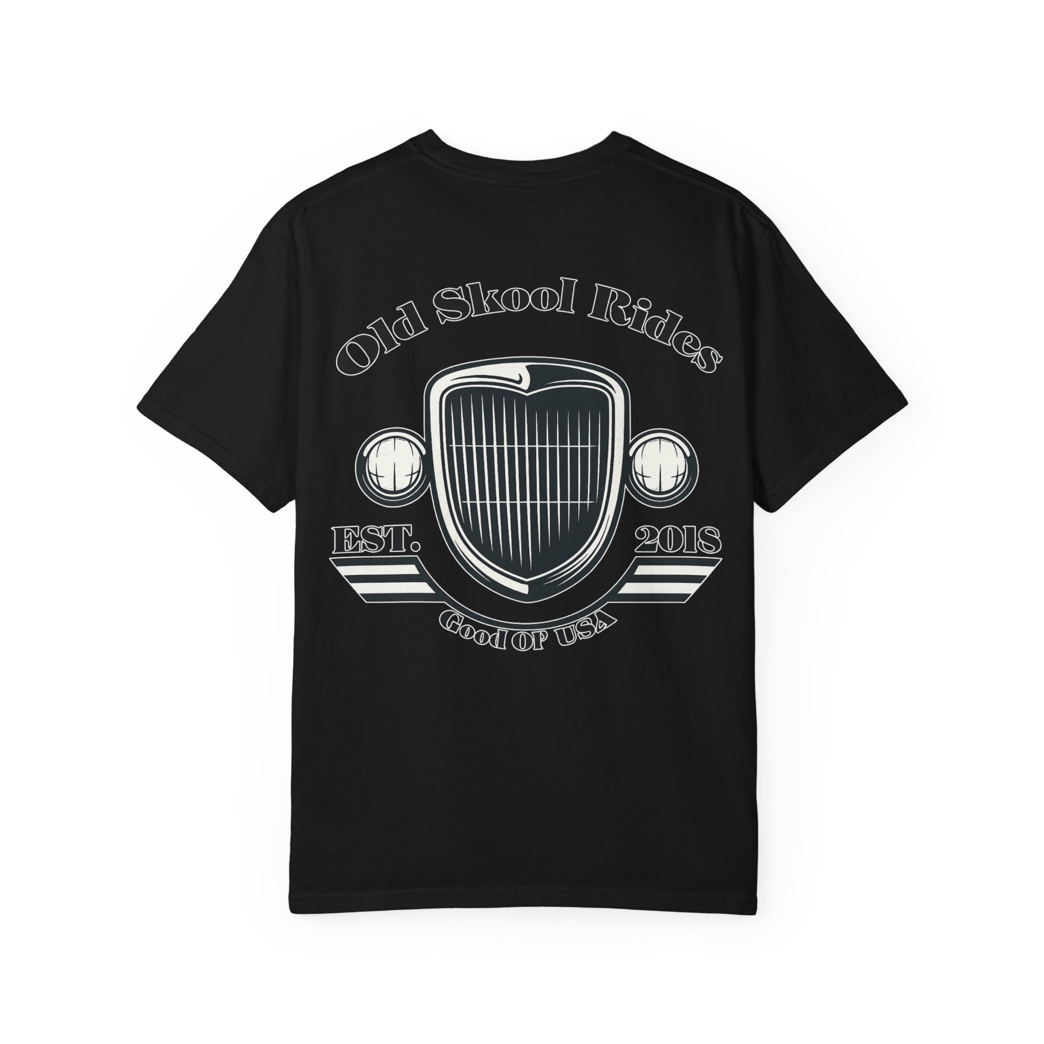 Back Logo T-Shirt — "Old Skool Rides" Vintage Auto Graphic