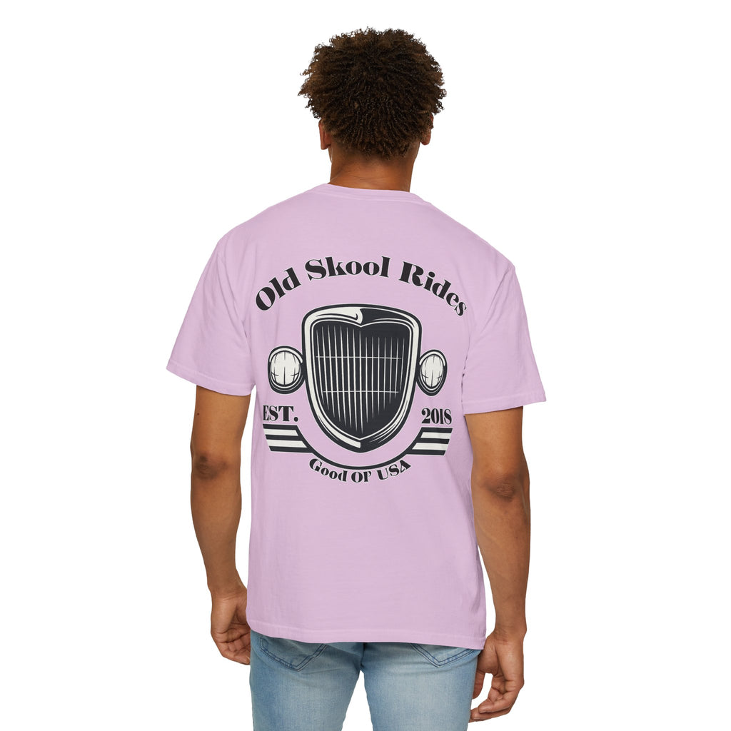 Back Logo T-Shirt — "Old Skool Rides" Vintage Auto Graphic