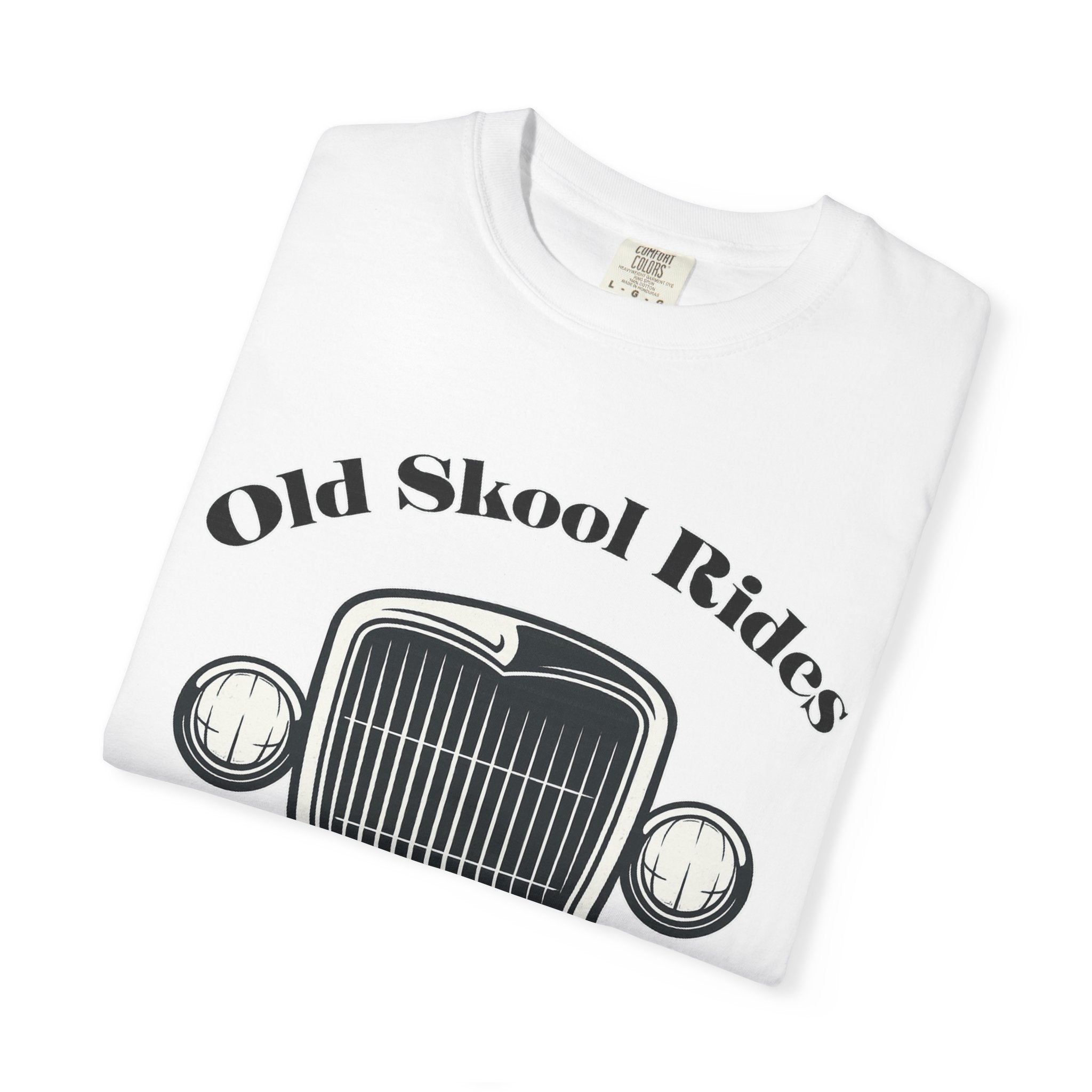 Base Old Skool Rides T-Shirt — Vintage Car Grill Graphic Tee (Est. 2018)