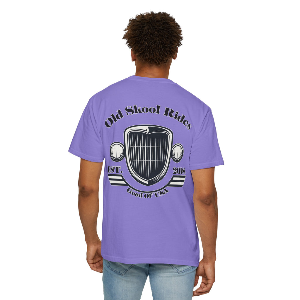 Back Logo T-Shirt — "Old Skool Rides" Vintage Auto Graphic