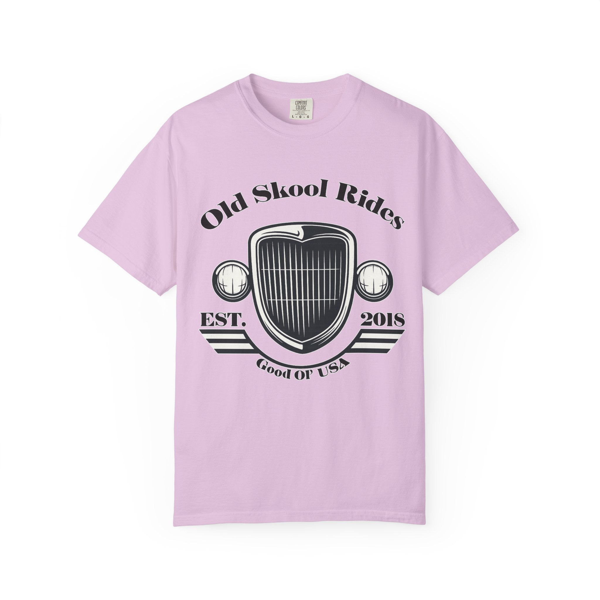 Base Old Skool Rides T-Shirt — Vintage Car Grill Graphic Tee (Est. 2018)