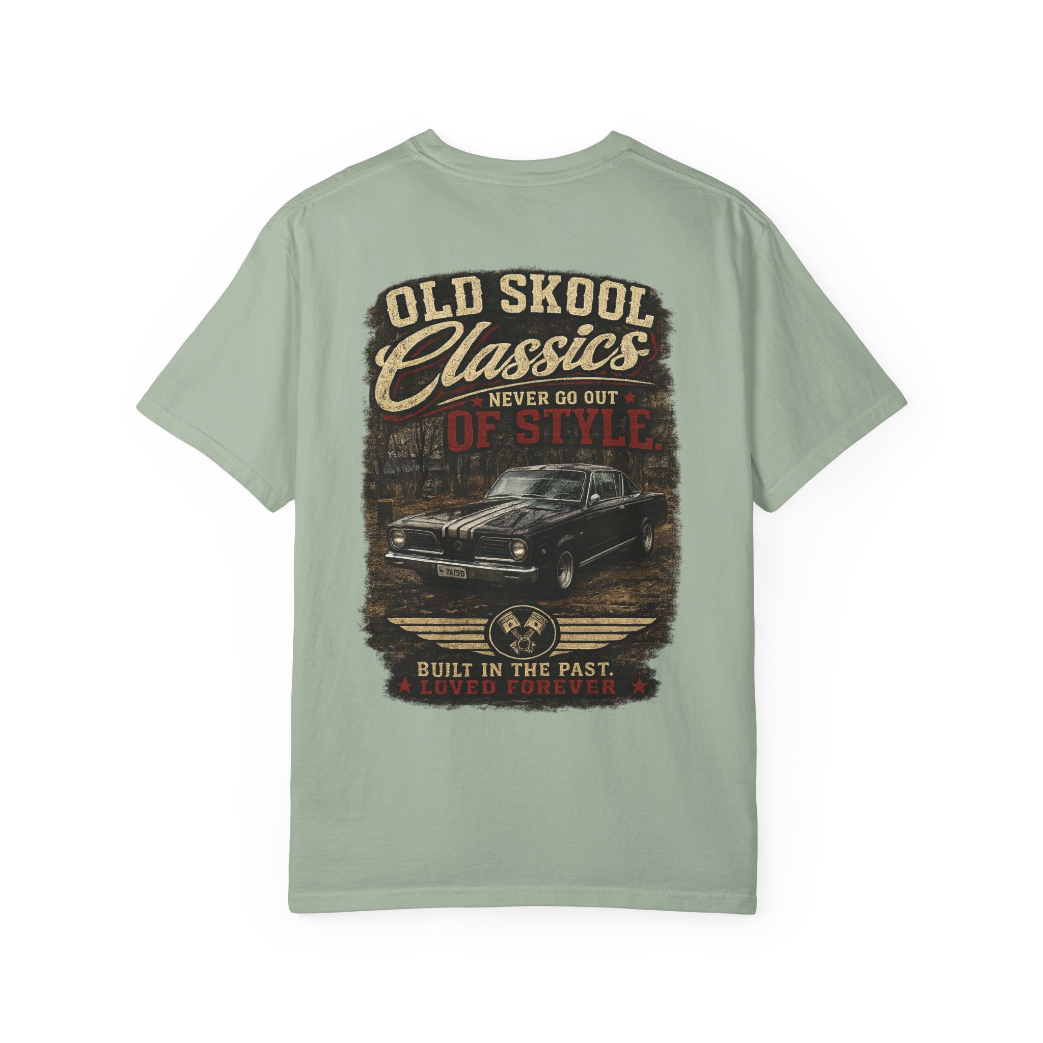 Old Skool Classics Never Die T-Shirt — Vintage Muscle Car Graphic Tee