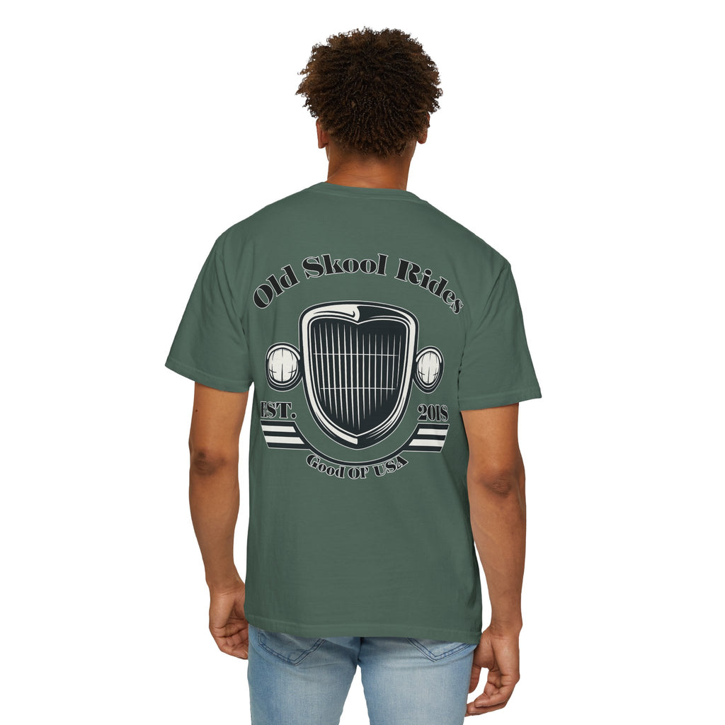 Back Logo T-Shirt — "Old Skool Rides" Vintage Auto Graphic