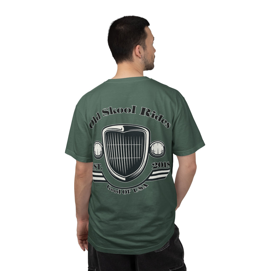 Back Logo T-Shirt — "Old Skool Rides" Vintage Auto Graphic