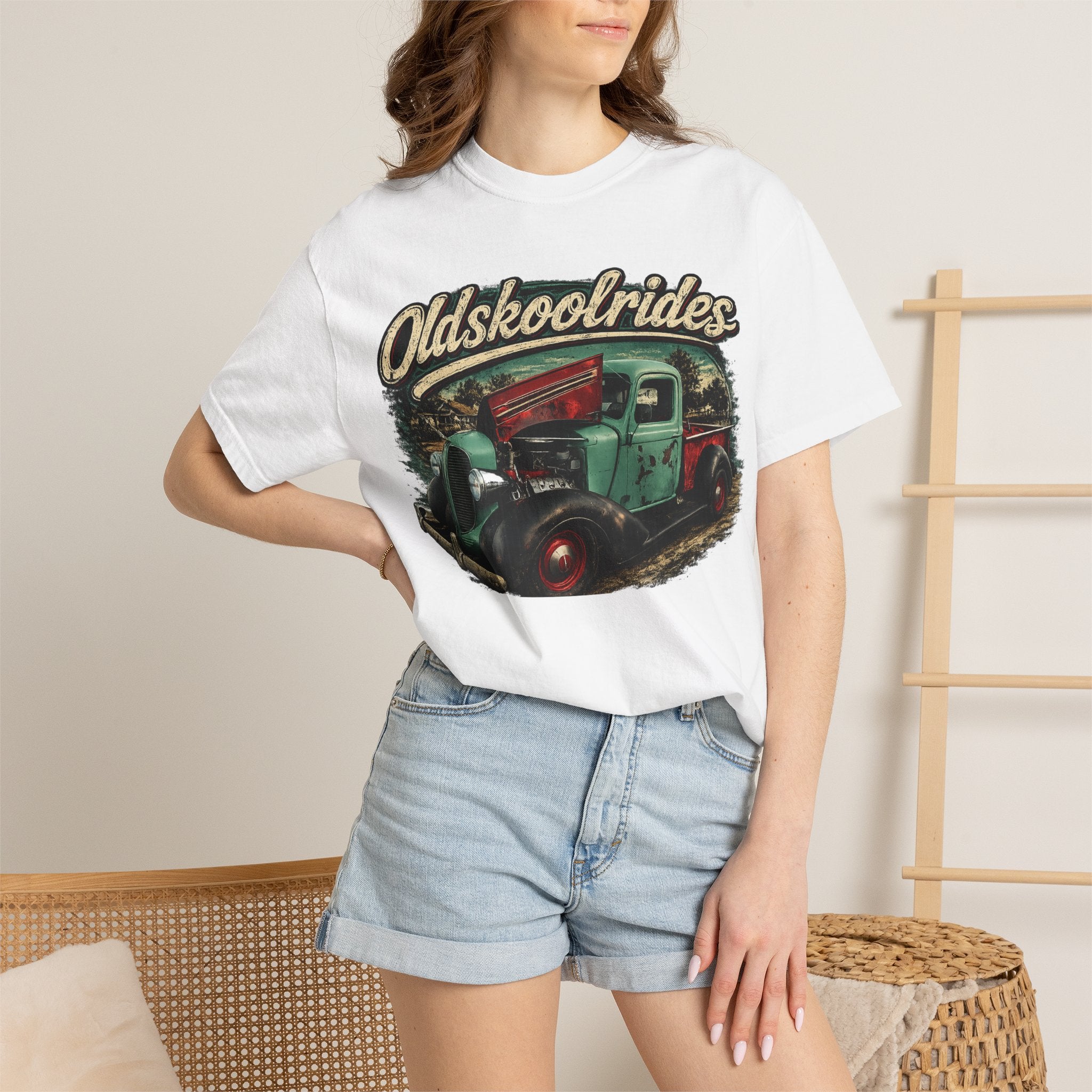 Old Skool Rides T-Shirt — Vintage Classic Truck Graphic Tee