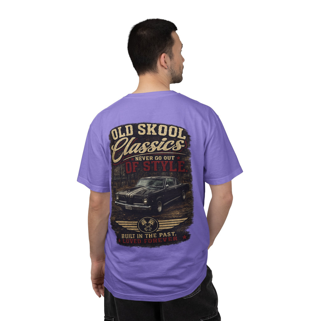 Old Skool Classics Never Die T-Shirt — Vintage Muscle Car Graphic Tee