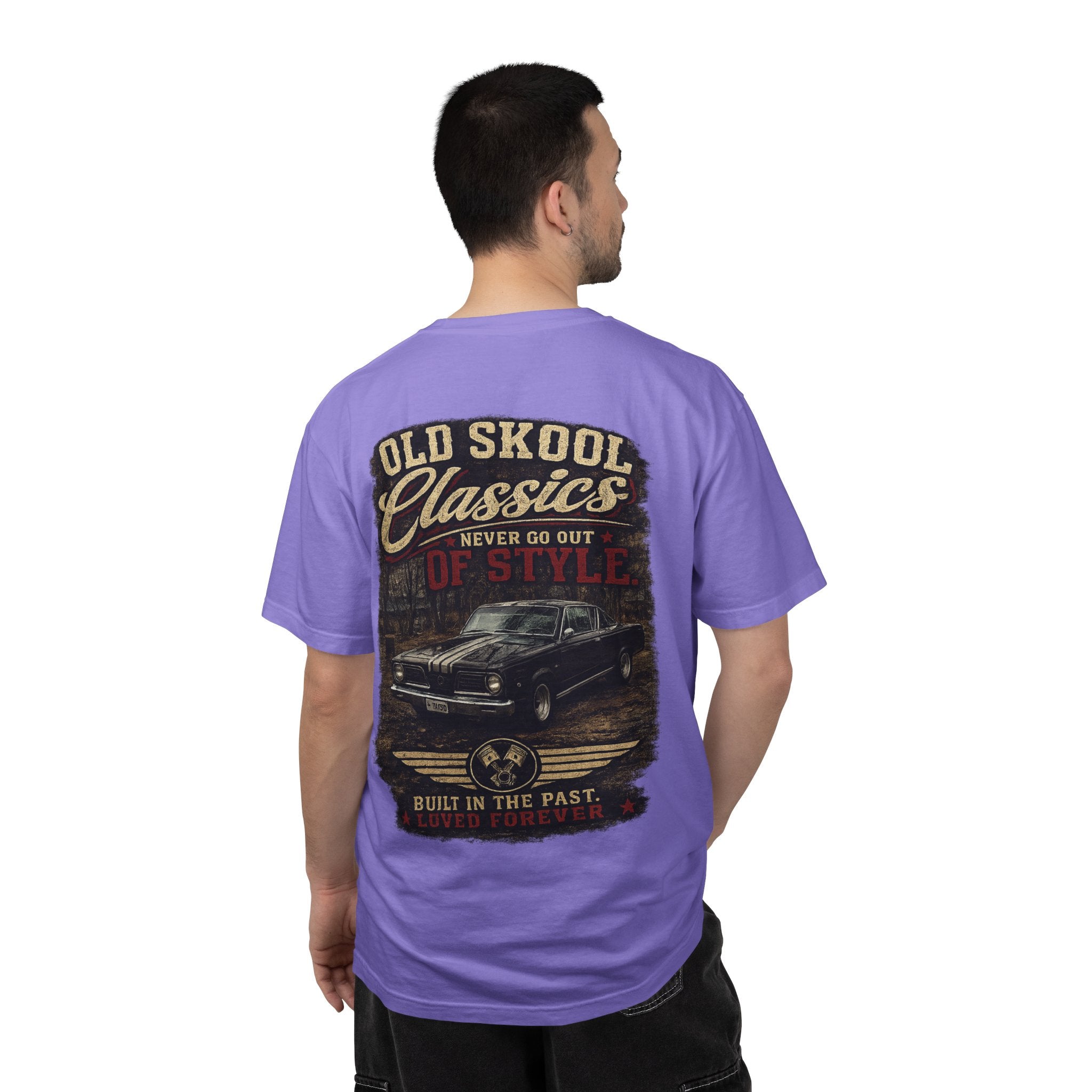 Old Skool Classics Never Die T-Shirt — Vintage Muscle Car Graphic Tee