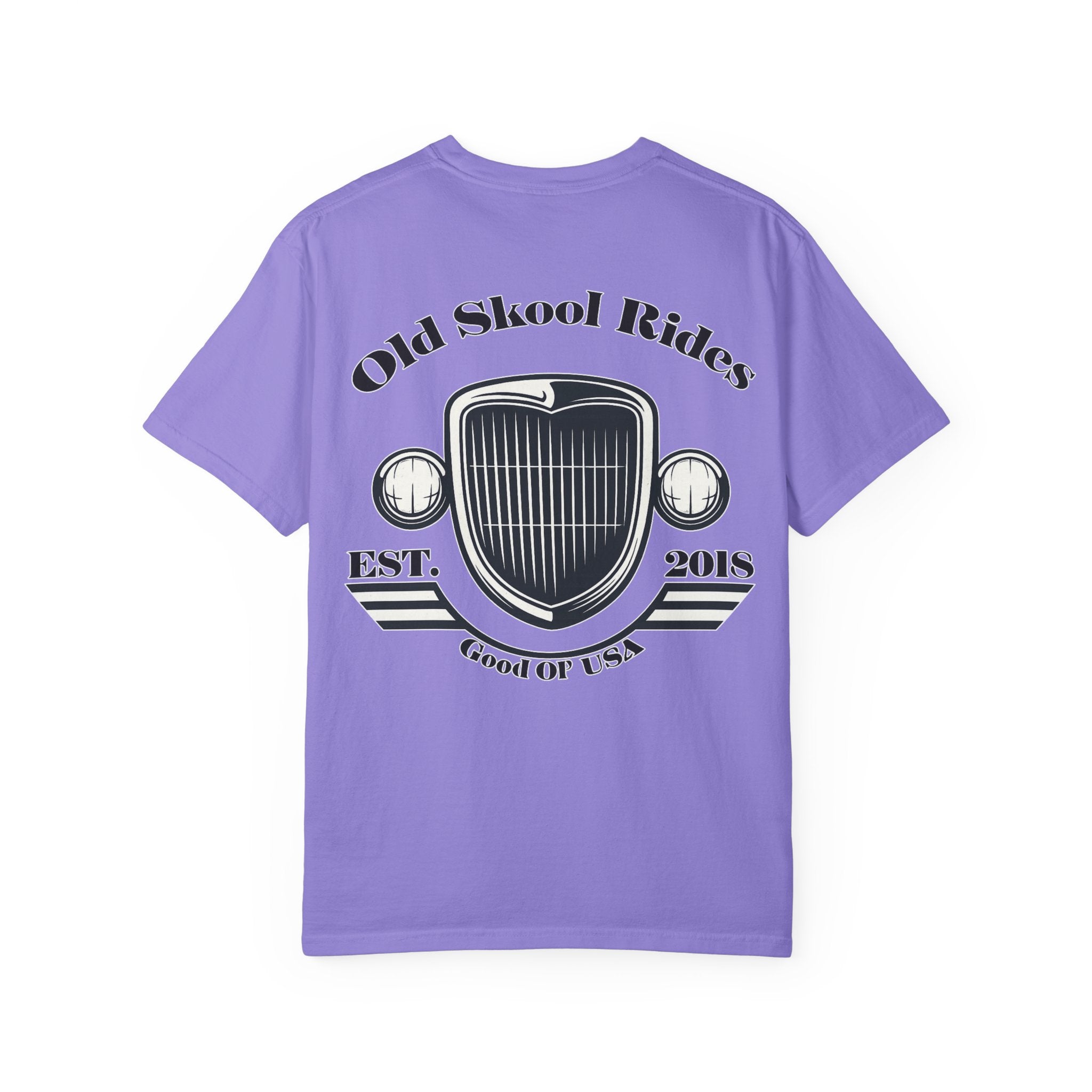 Back Logo T-Shirt — "Old Skool Rides" Vintage Auto Graphic