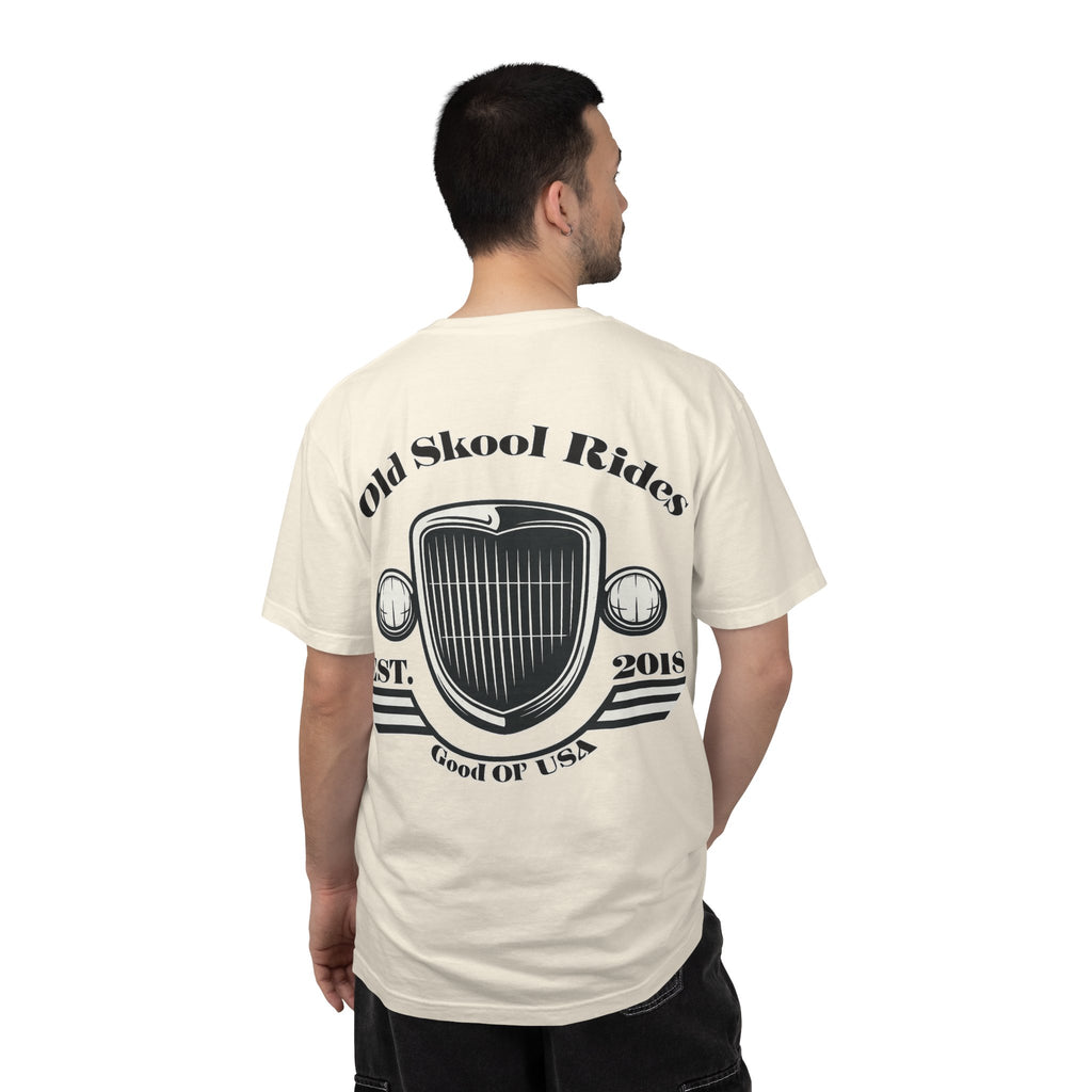 Back Logo T-Shirt — "Old Skool Rides" Vintage Auto Graphic