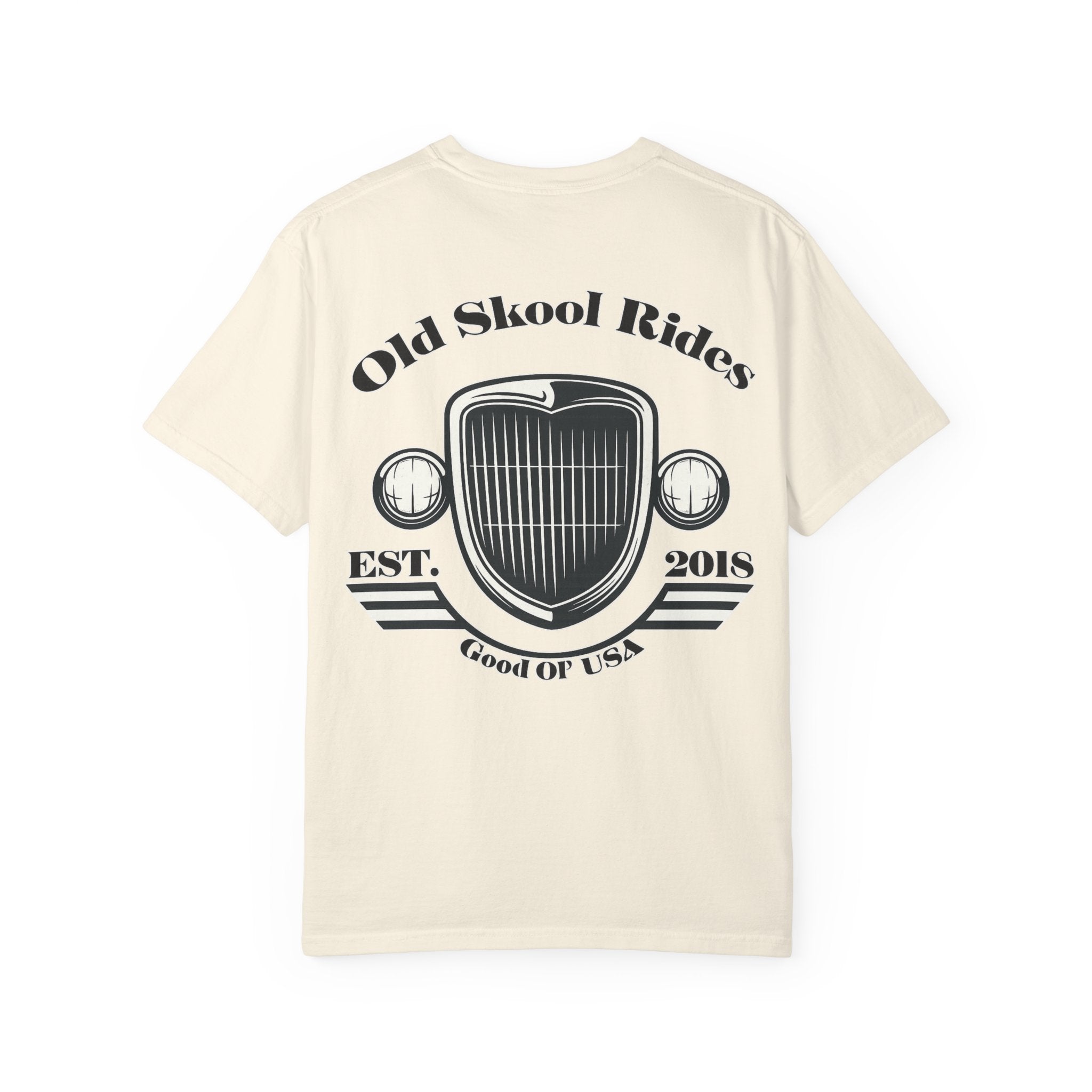 Back Logo T-Shirt — "Old Skool Rides" Vintage Auto Graphic