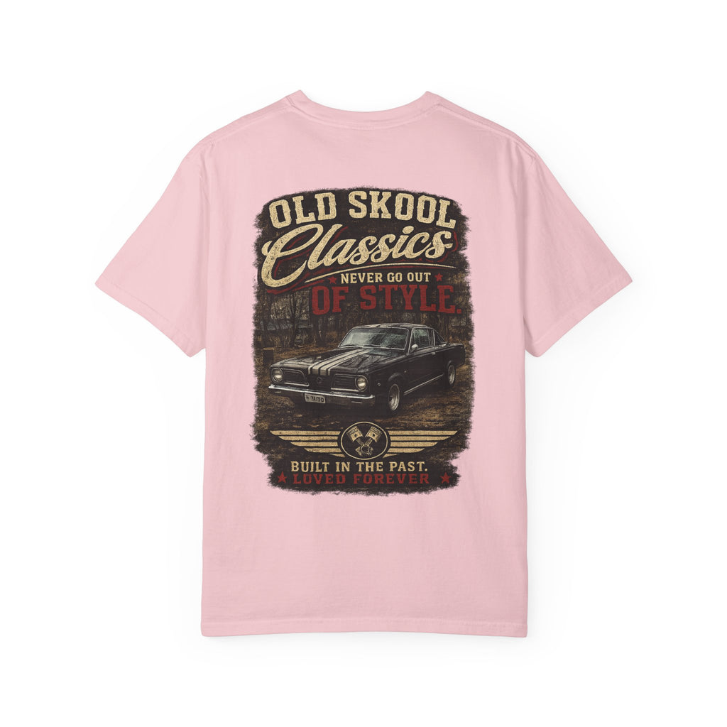 Old Skool Classics Never Die T-Shirt — Vintage Muscle Car Graphic Tee