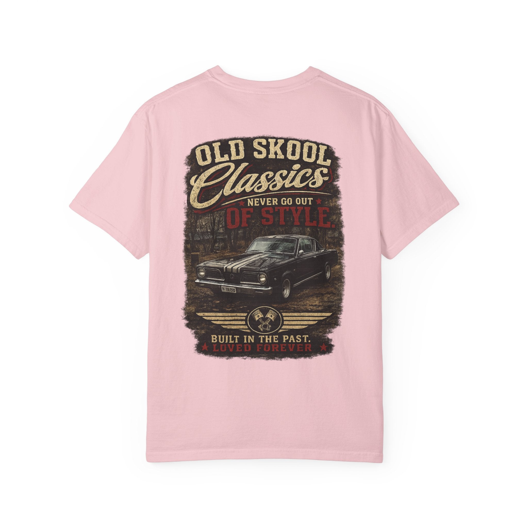 Old Skool Classics Never Die T-Shirt — Vintage Muscle Car Graphic Tee