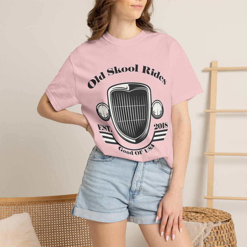 Base Old Skool Rides T-Shirt — Vintage Car Grill Graphic Tee (Est. 2018)