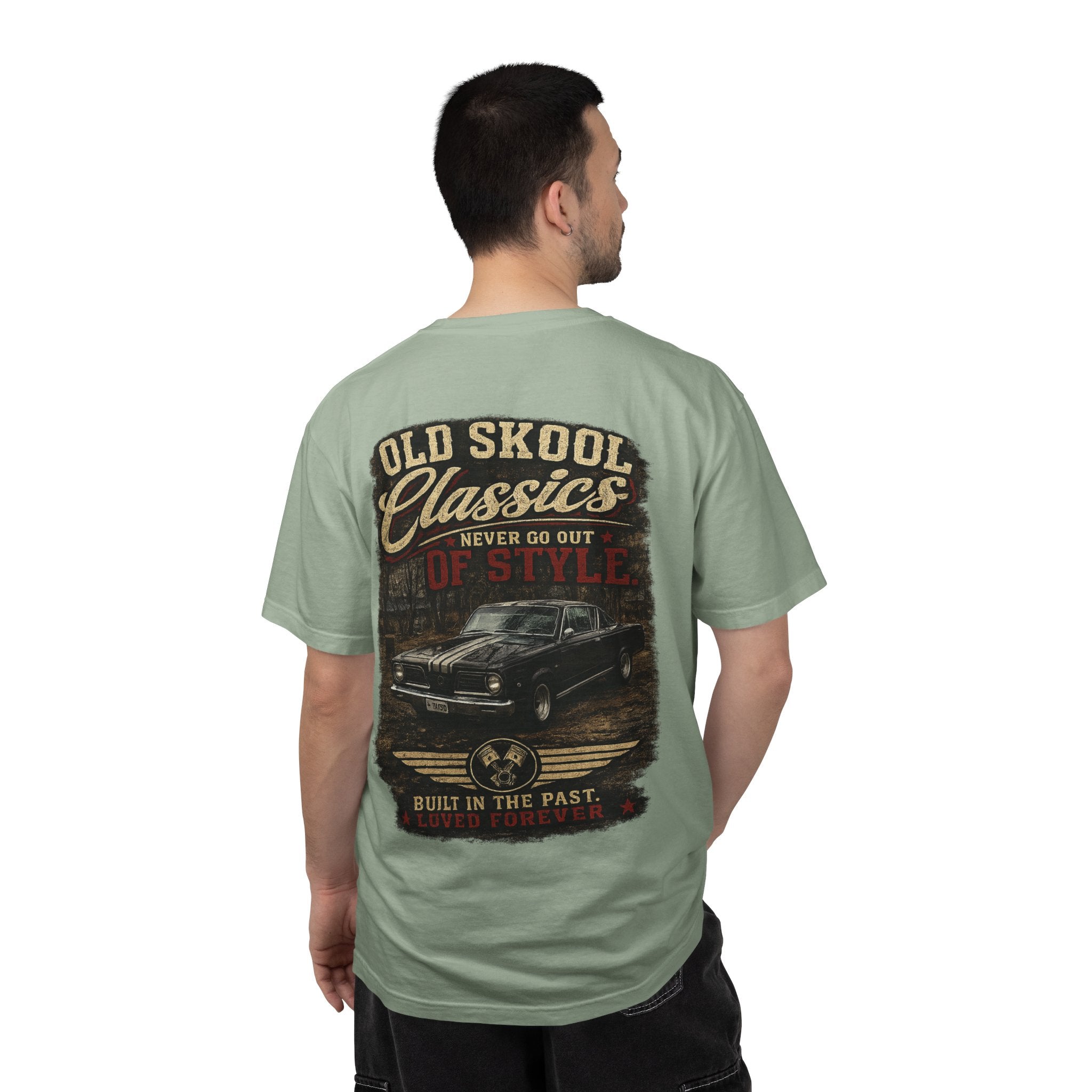 Old Skool Classics Never Die T-Shirt — Vintage Muscle Car Graphic Tee