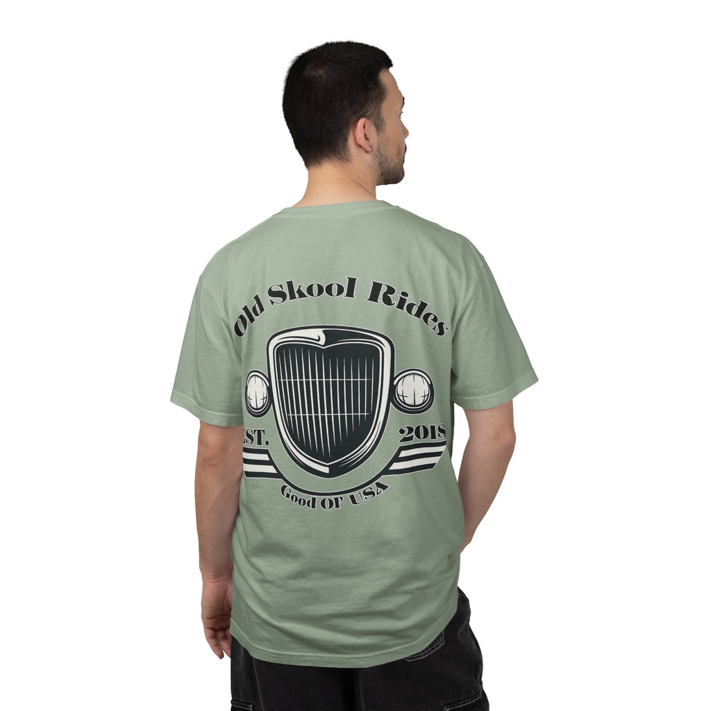 Back Logo T-Shirt — "Old Skool Rides" Vintage Auto Graphic