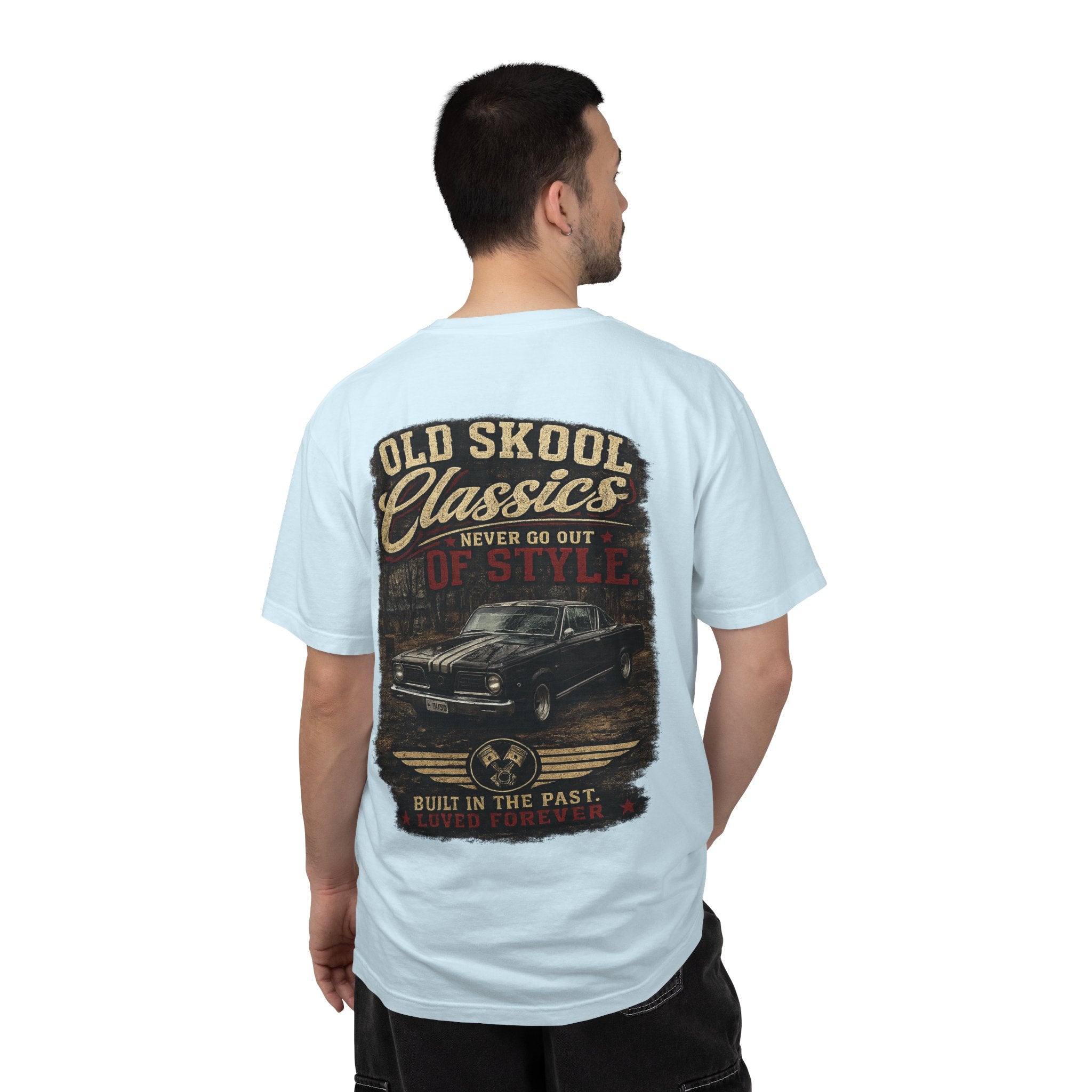 Old Skool Classics Never Die T-Shirt — Vintage Muscle Car Graphic Tee