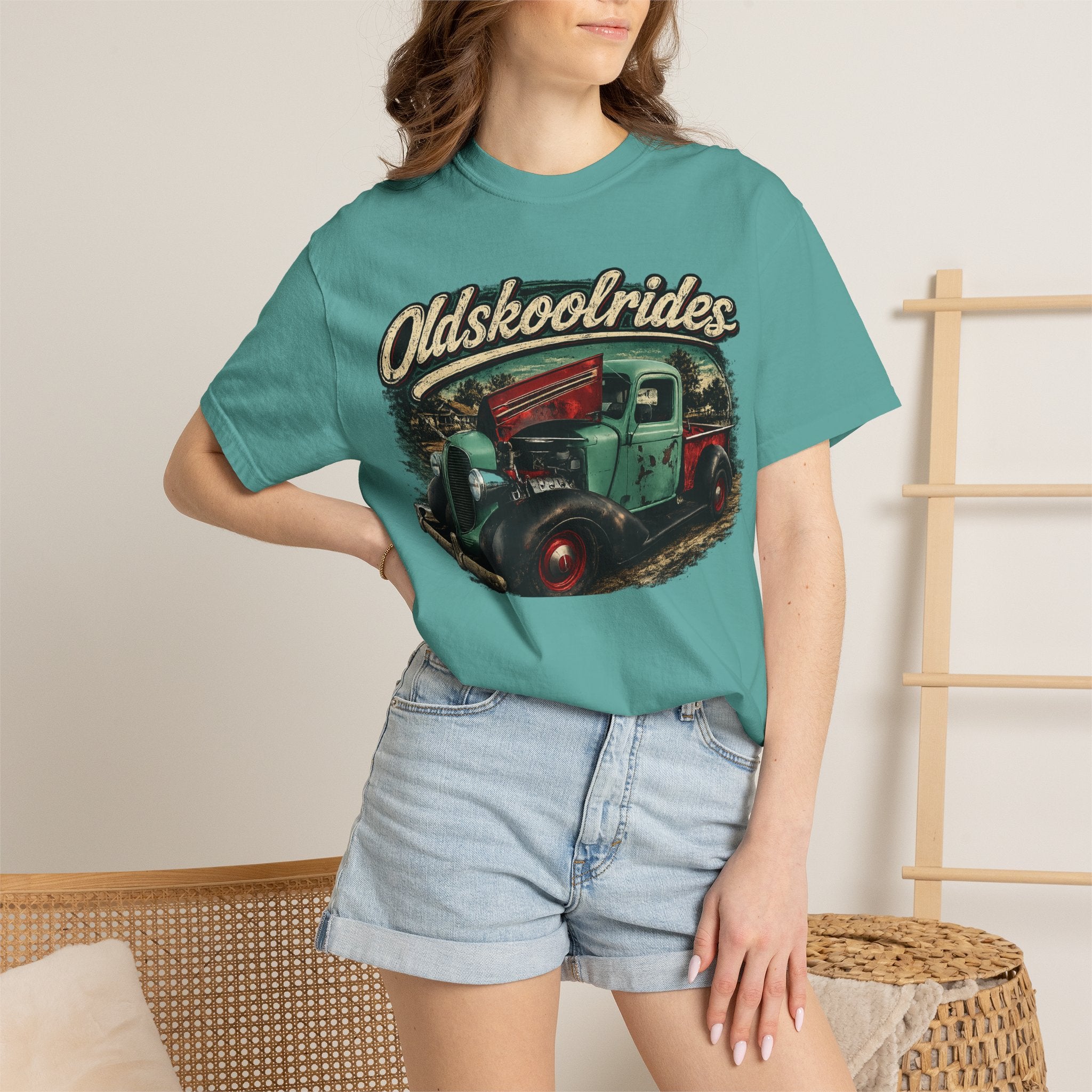 Old Skool Rides T-Shirt — Vintage Classic Truck Graphic Tee